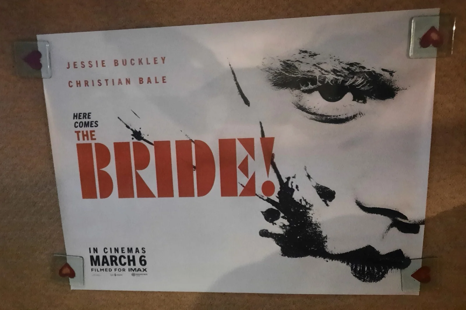 THE BRIDE! Original UK Quad Cinema Poster Christian Bale Jessie Buckley, изображение 2