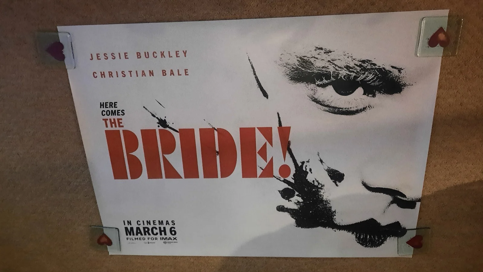 THE BRIDE! Original UK Quad Cinema Poster Christian Bale Jessie Buckley, изображение 4