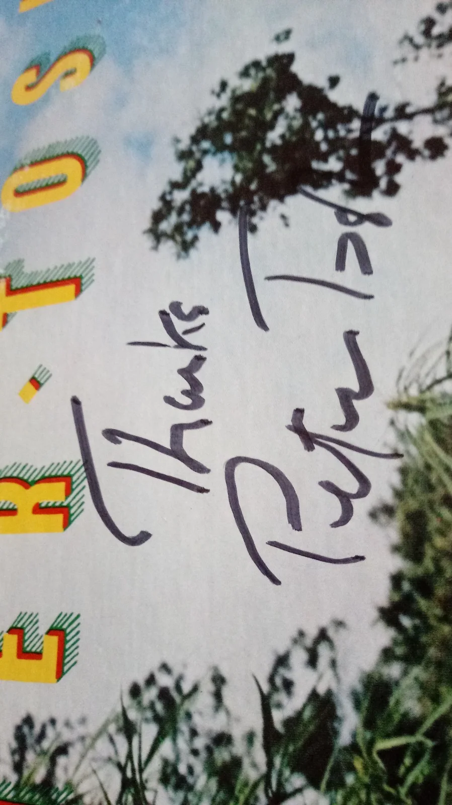 SIGNED Peter Tosh LEGALIZE IT Album HTF Reggae RARE Rasta AUTOGRAPHED Bob Marley, изображение 2
