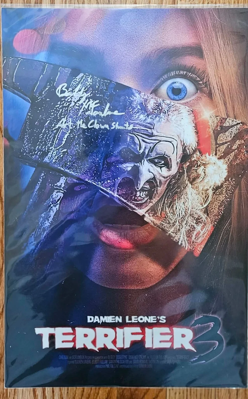 Bobby McFarlane — Bobby McFarlane Signed Terrifier 3 11x17 Movie Poster – Art the Clown COA Icon
