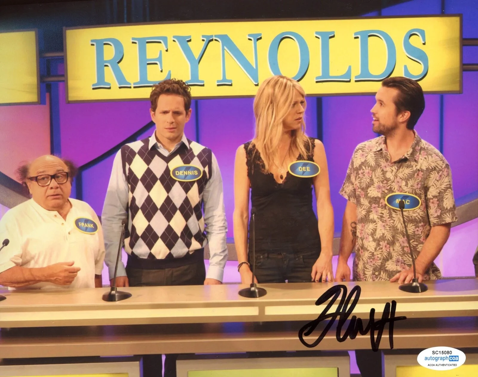 GLENN HOWERTON — Glenn Howerton signed "ITS ALWAYS SUNNY IN PHILADELPHIA" 8x10 Photo g Feud ACOA, изображение 3