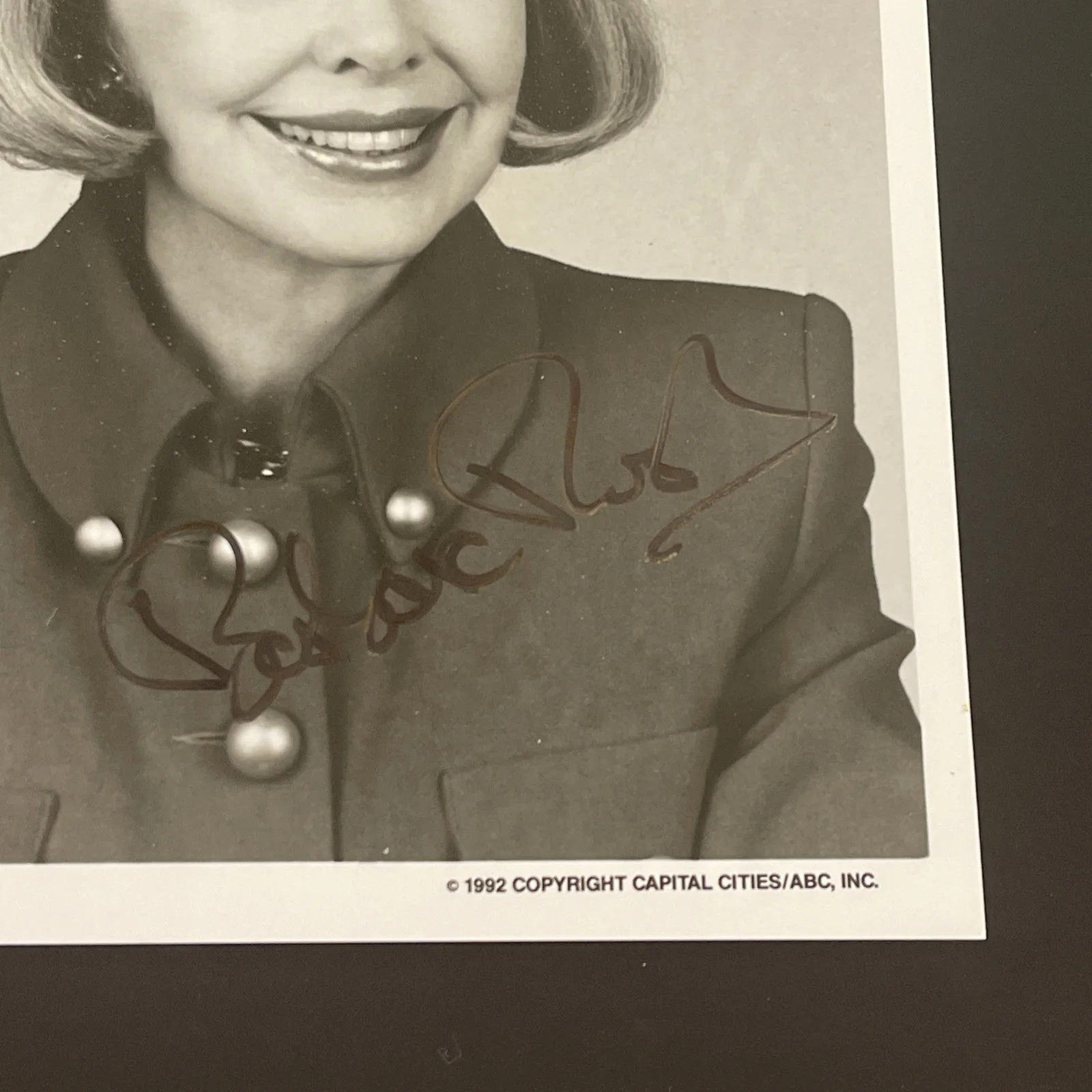 BARBARA RUSH of All My Children: Hand Signed Celebrity Photo 7 x 9” / KSK, изображение 2