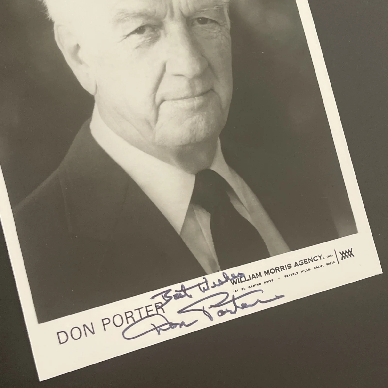 DON PORTER: Hand Signed Celebrity Photo 8 x 10” / KSK, image 4