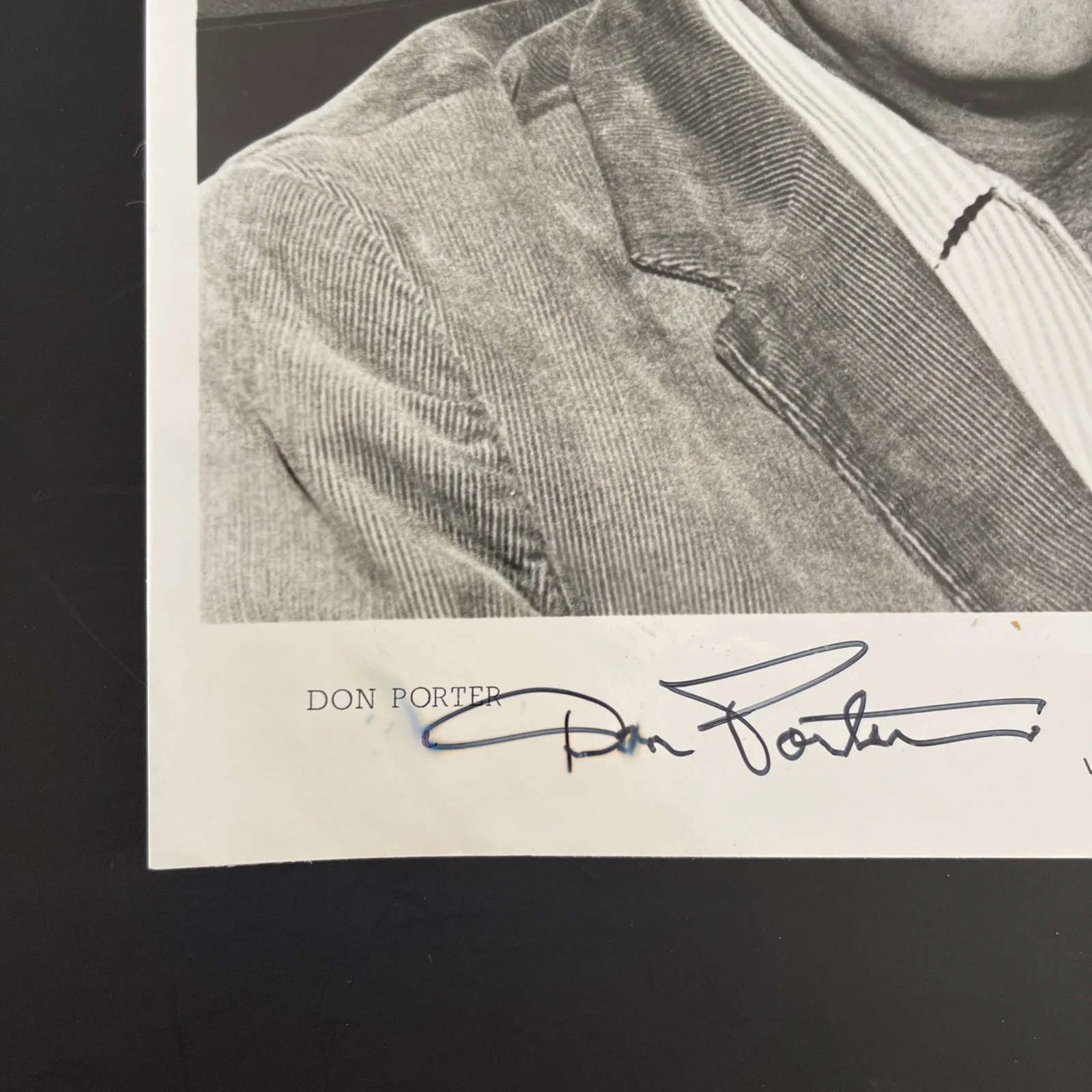 DON PORTER: Hand Signed Celebrity Photo 8 x 10” / KSK, изображение 2