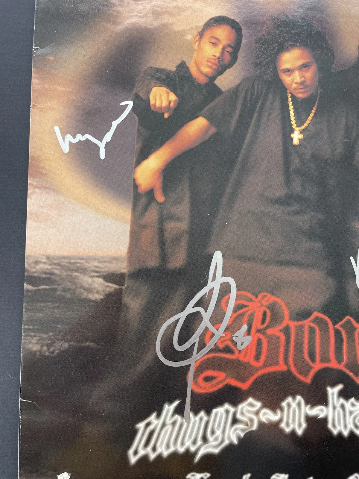 Bone Thugs N Harmony Signed Autographed Look Into My Eyes Vinyl All 4 Psa/Dna, image 3
