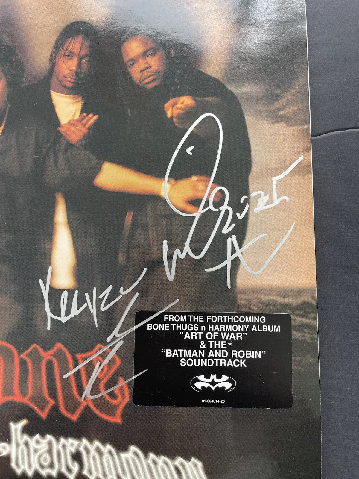 Bone Thugs N Harmony Signed Autographed Look Into My Eyes Vinyl All 4 Psa/Dna, image 4