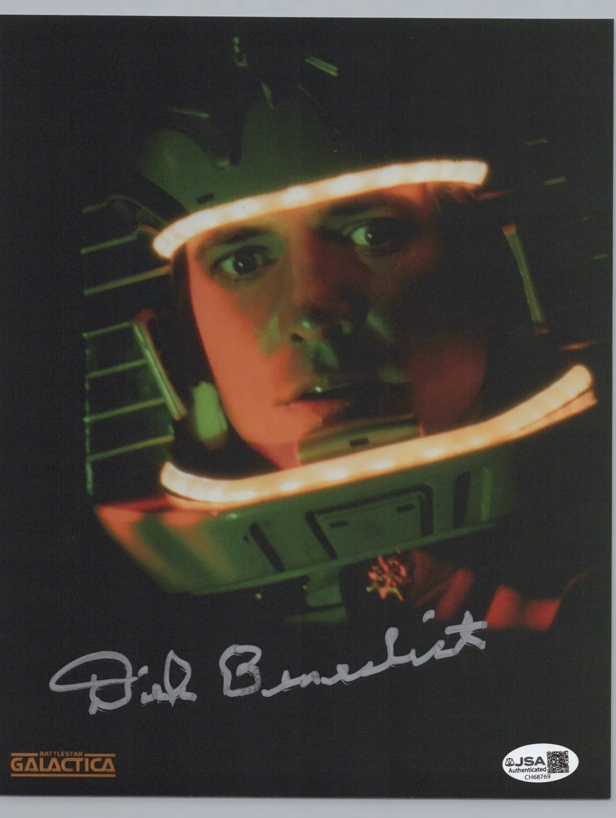 Dirk Benedict — Battlestar Galactica- Lt. Starbuck 8x10 photo signed by Dirk Benedict JSA COA