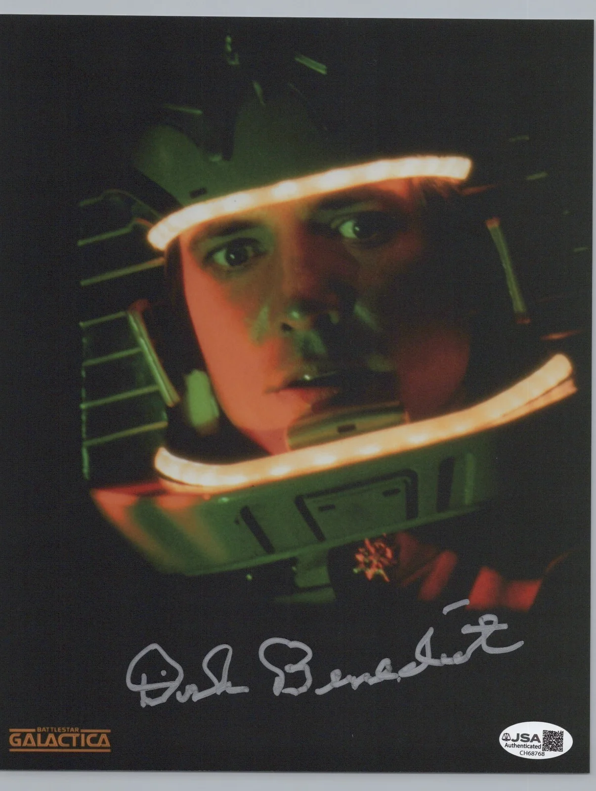Dirk Benedict — Battlestar Galactica- Lt. Starbuck 8x10 photo signed by Dirk Benedict JSA COA