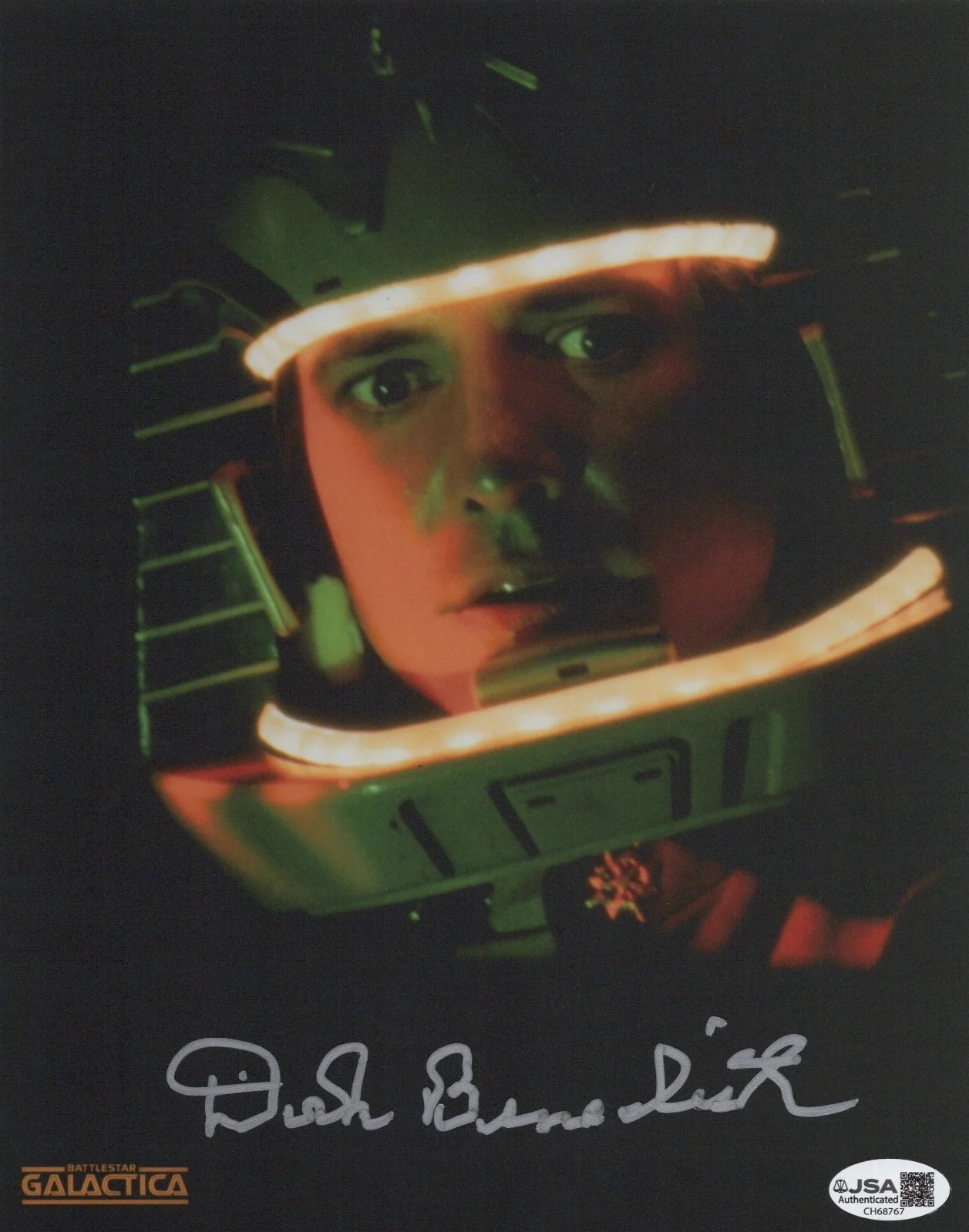 Dirk Benedict — Battlestar Galactica- Lt. Starbuck 8x10 photo signed by Dirk Benedict JSA COA