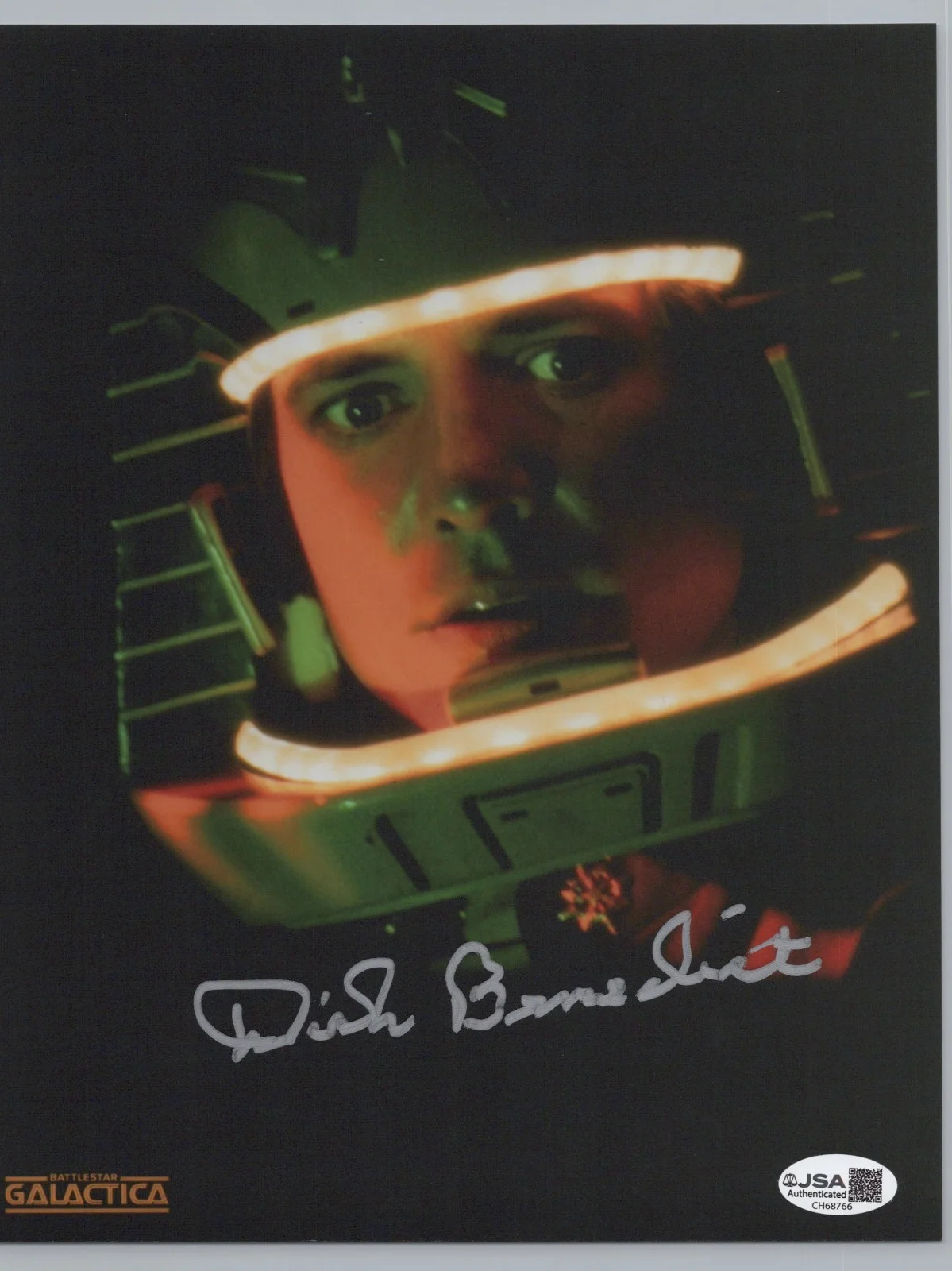 Dirk Benedict — Battlestar Galactica- Lt. Starbuck 8x10 photo signed by Dirk Benedict JSA COA