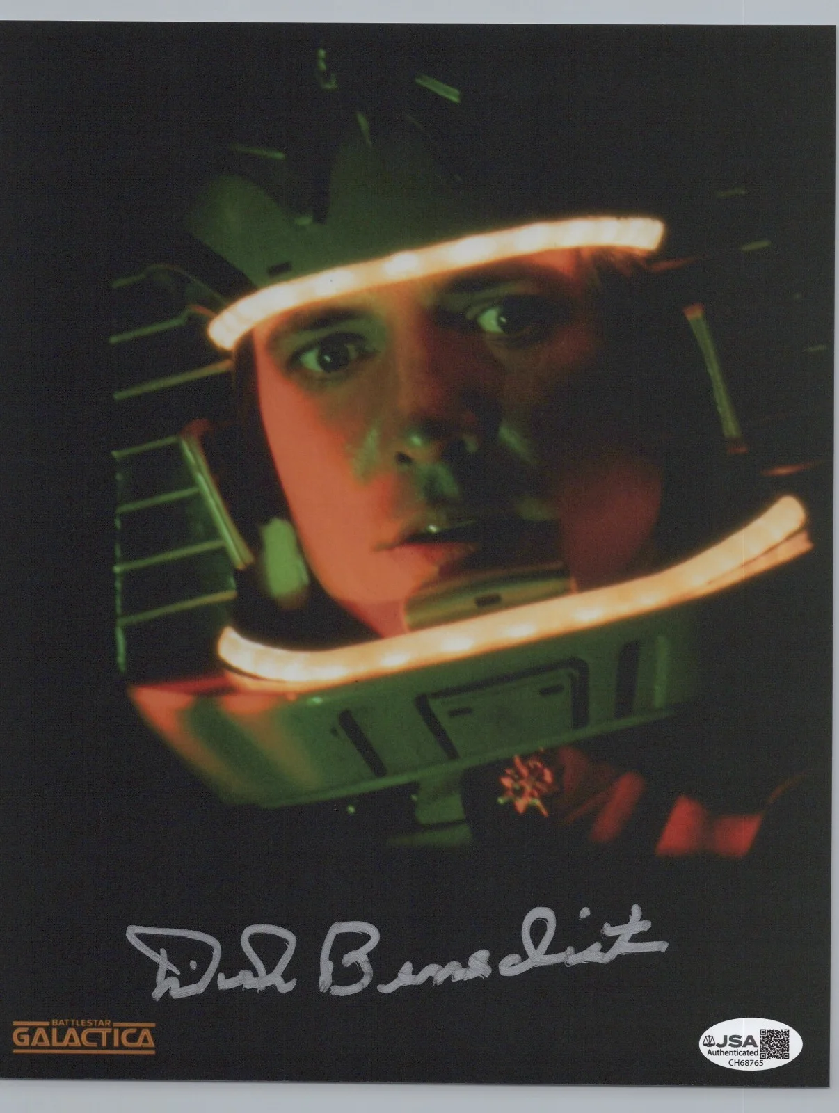 Dirk Benedict — Battlestar Galactica- Lt. Starbuck 8x10 photo signed by Dirk Benedict JSA COA