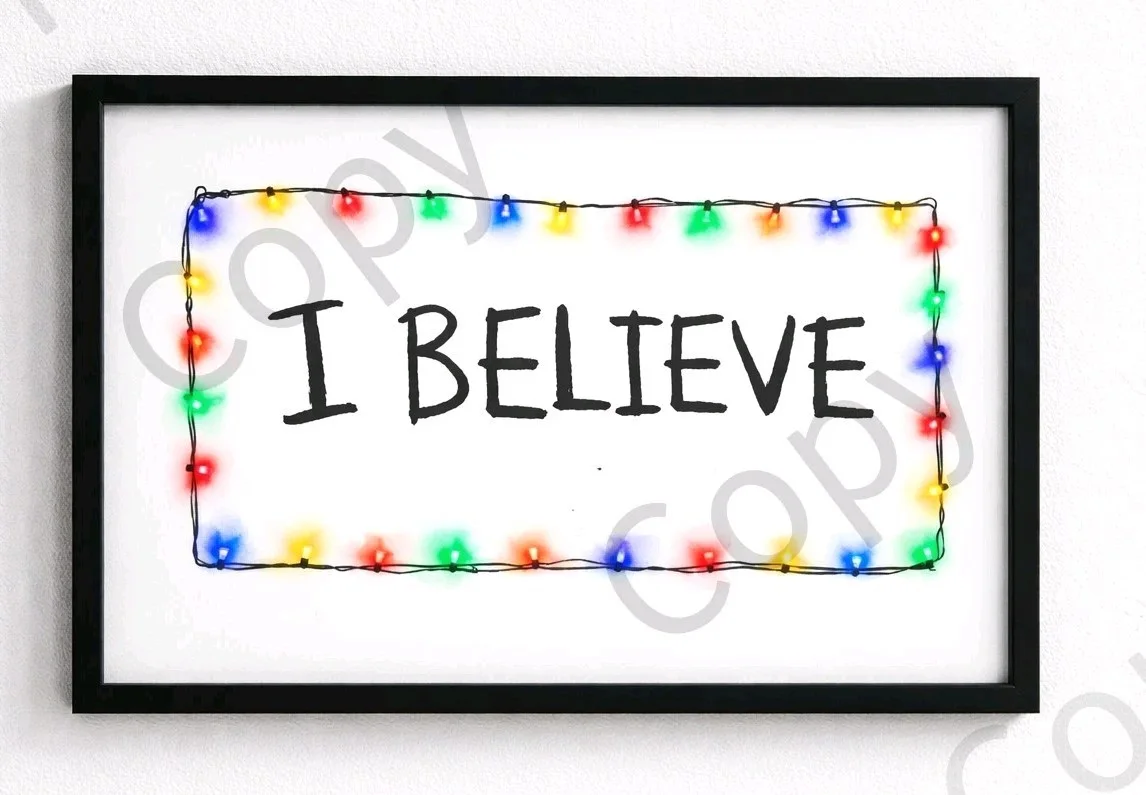 A5 Stranger Things Season 5 "I BELIEVE" Poster Memorabilia Gift, изображение 2