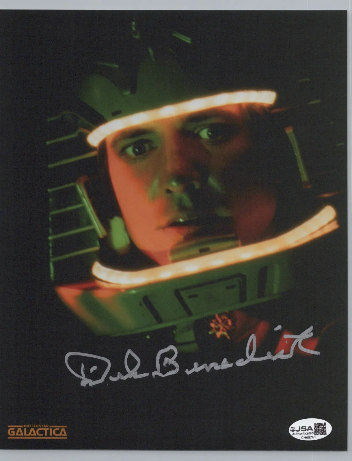 Dirk Benedict — Battlestar Galactica- Lt. Starbuck 8x10 photo signed by Dirk Benedict JSA COA