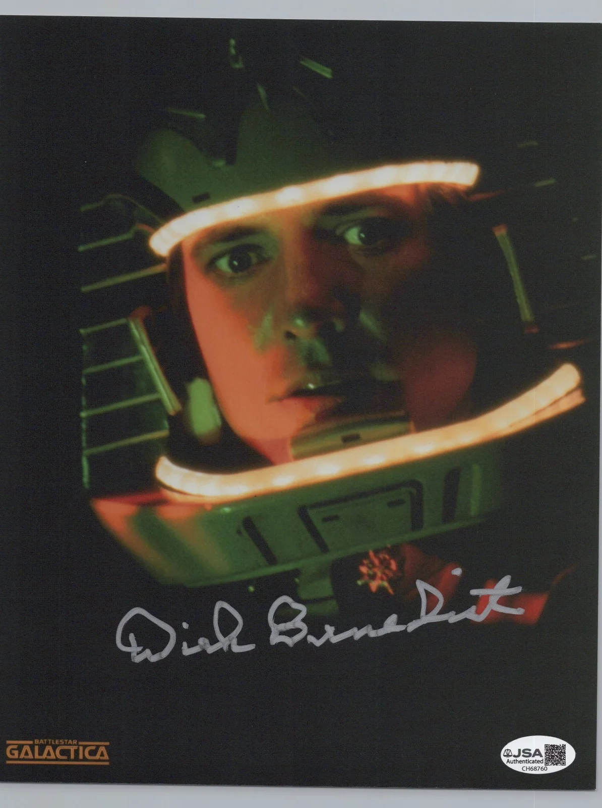 Dirk Benedict — Battlestar Galactica- Lt. Starbuck 8x10 photo signed by Dirk Benedict JSA COA