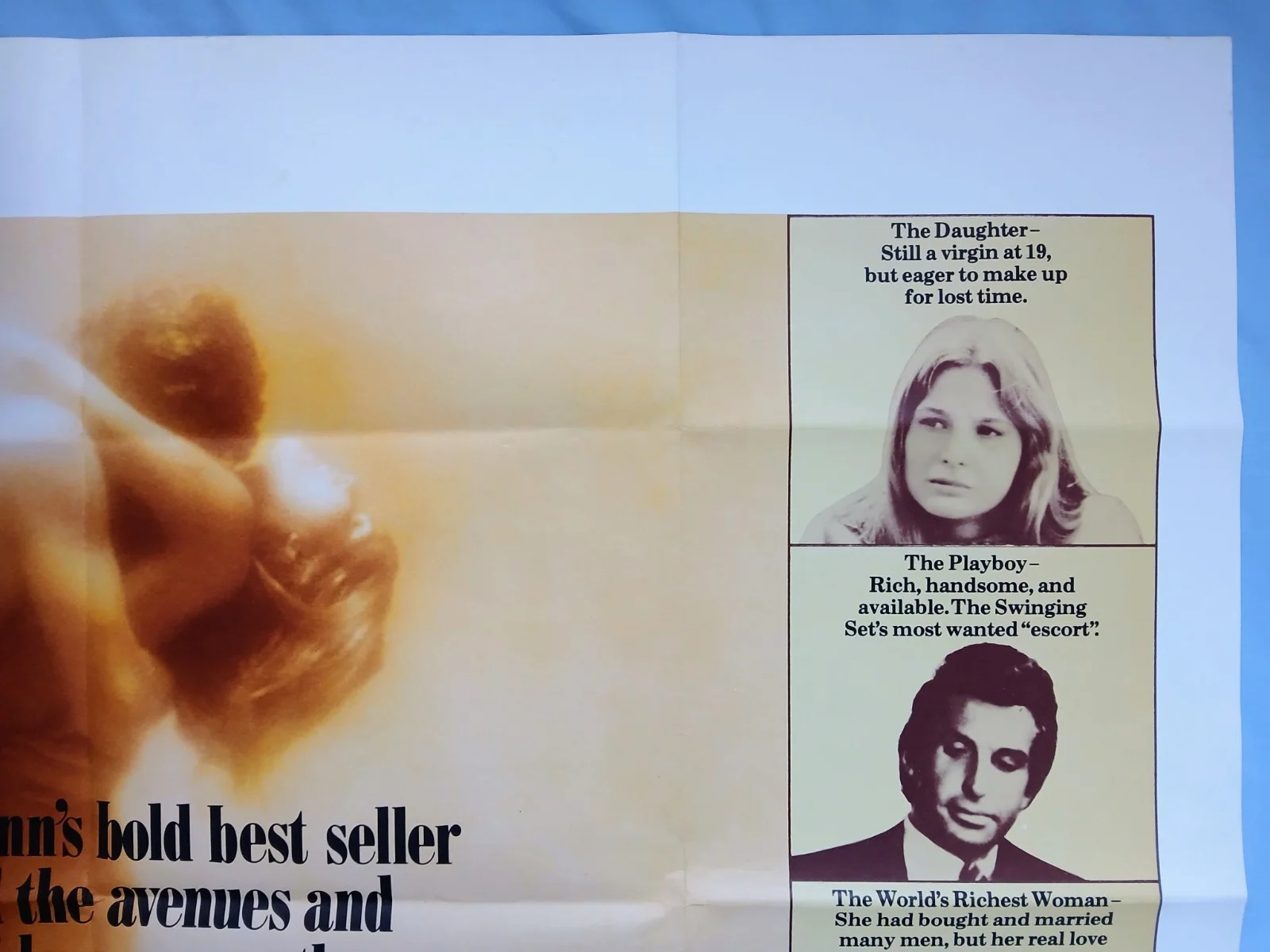 ONCE IS NOT ENOUGH (1975) original UK quad poster - Kirk Douglas, Alexis Smith, изображение 3