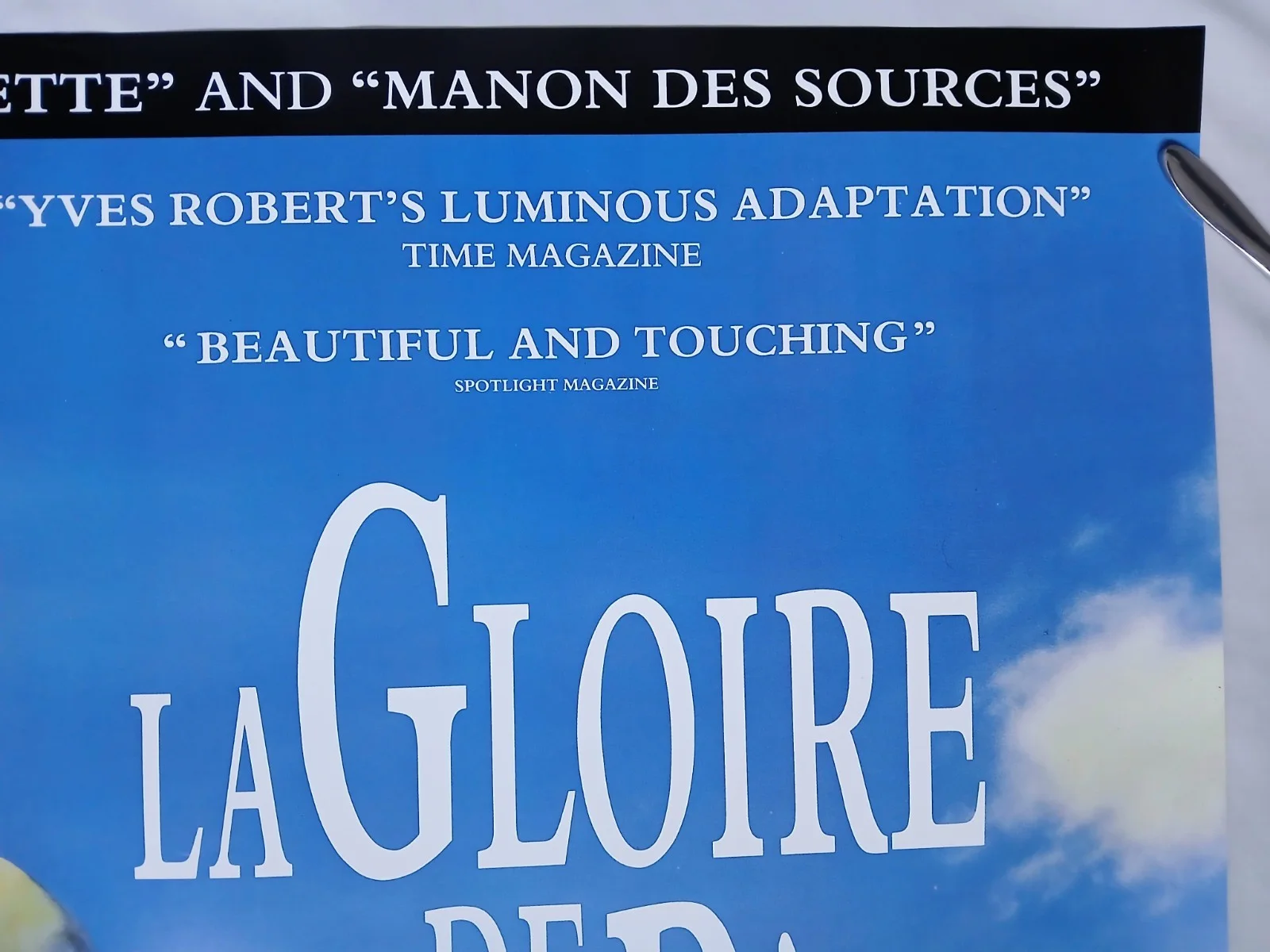 LA GLOIRE DE MON PÈRE (MY FATHER'S GLORY) (1990) rolled original UK quad poster, изображение 3