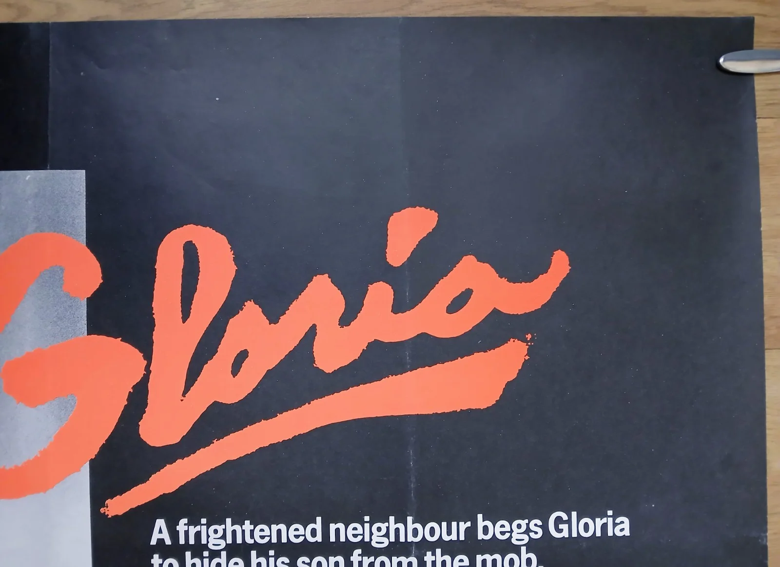 GLORIA (1980) rare original UK quad poster - Gena Rowlands Mafia crime thriller, изображение 3
