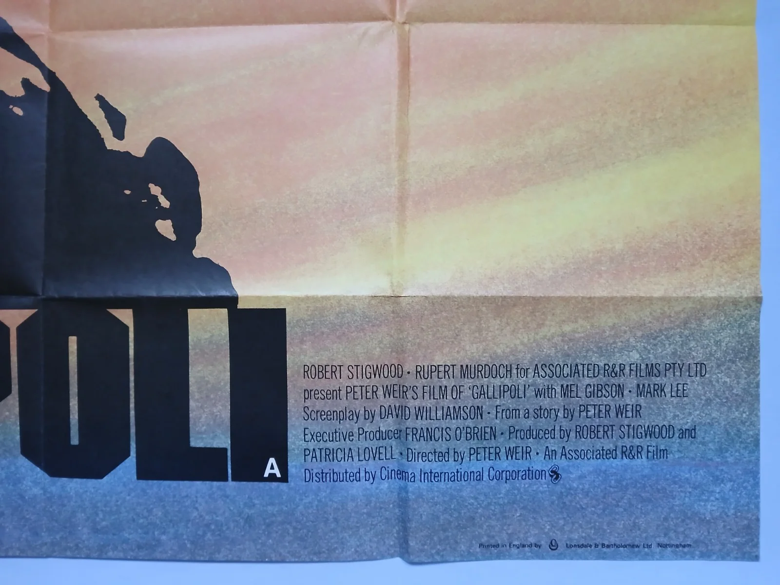 GALLIPOLI (1981) original UK quad poster - Peter Weir - Mel Gibson, Mark Lee, изображение 5