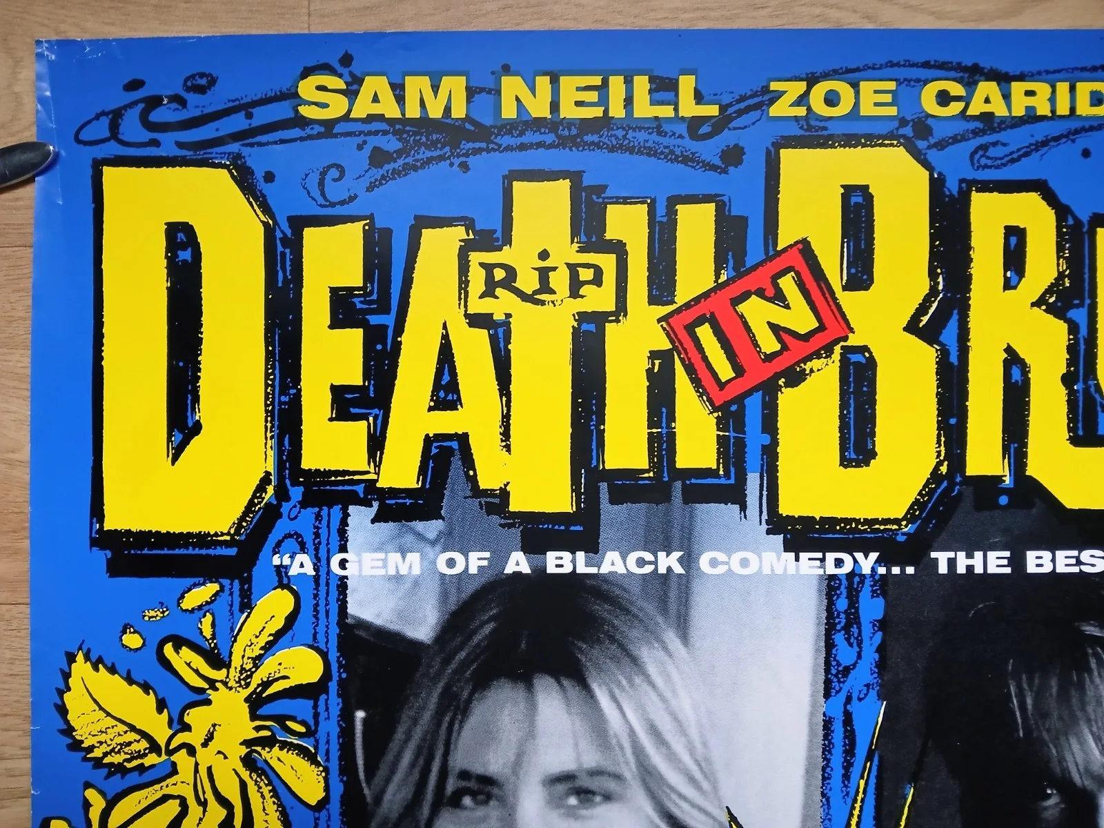 DEATH IN BRUNSWICK (1990) rolled original UK quad poster -Australia crime comedy, изображение 2