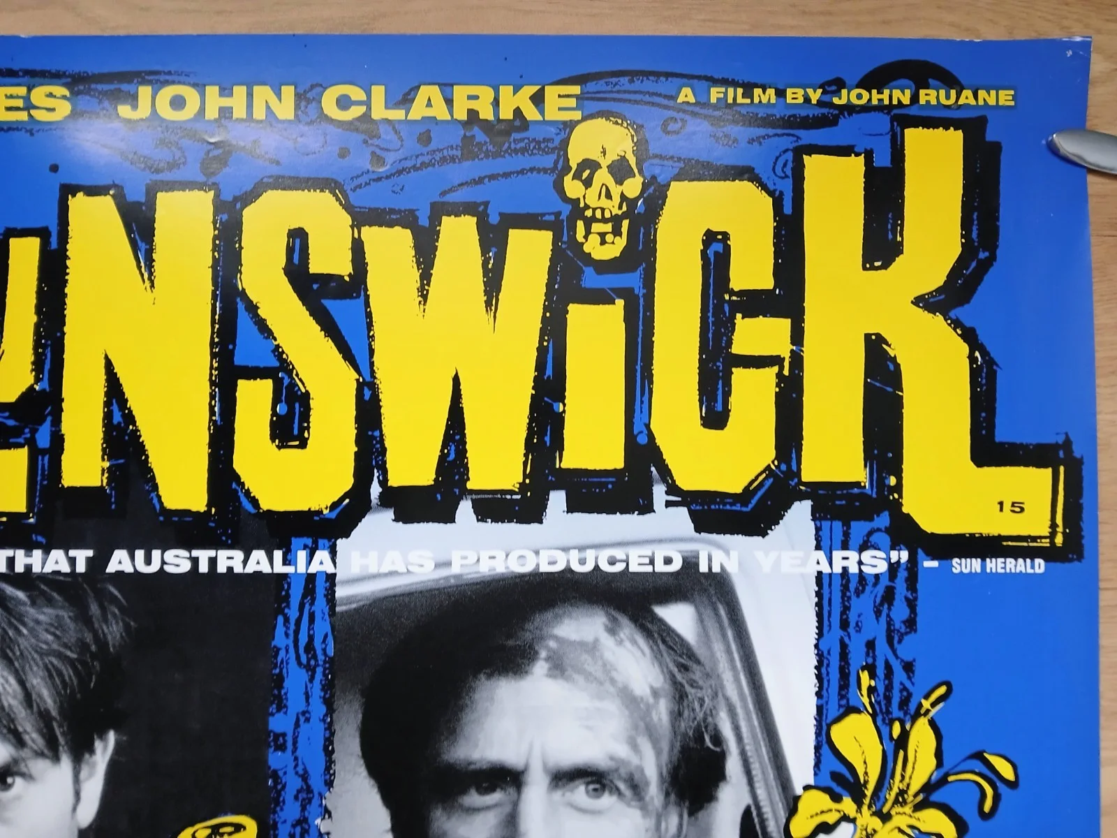 DEATH IN BRUNSWICK (1990) rolled original UK quad poster -Australia crime comedy, изображение 3