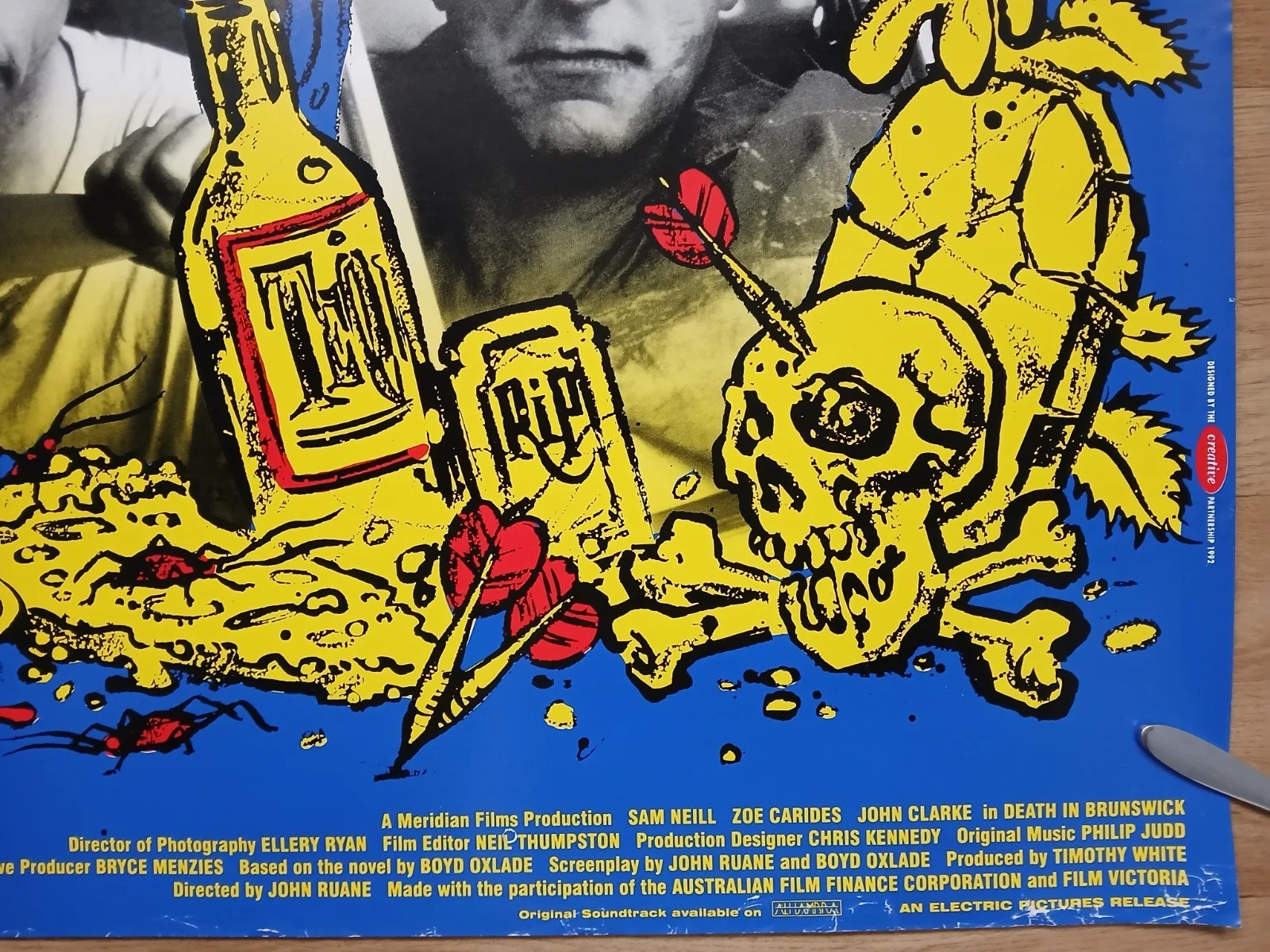 DEATH IN BRUNSWICK (1990) rolled original UK quad poster -Australia crime comedy, изображение 5