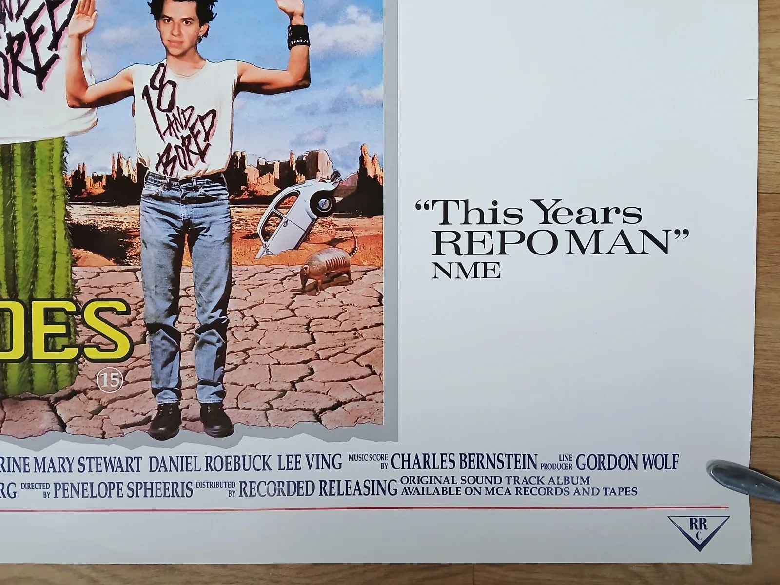 DUDES (1987) rare rolled original UK quad poster - Penelope Spheeris teen comedy, изображение 5