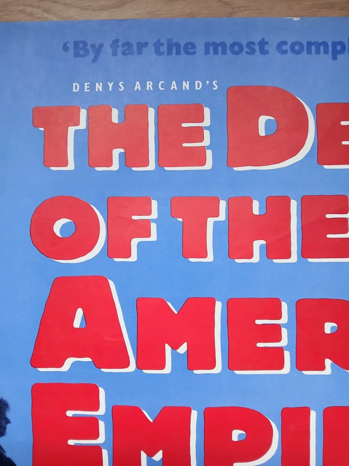 DECLINE OF THE AMERICAN EMPIRE (1986) rare rolled original UK quad poster, изображение 3