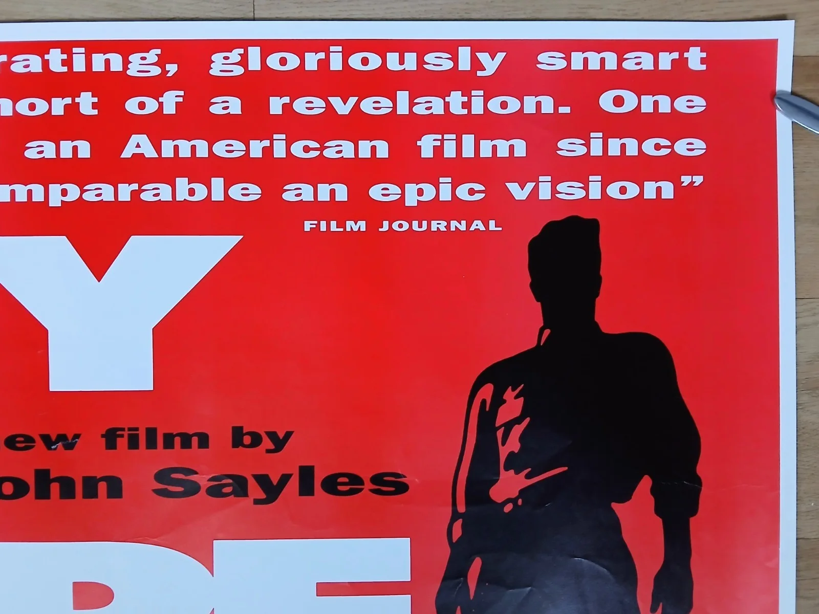 CITY OF HOPE (1991) original rolled UK quad poster -John Sayles, изображение 3