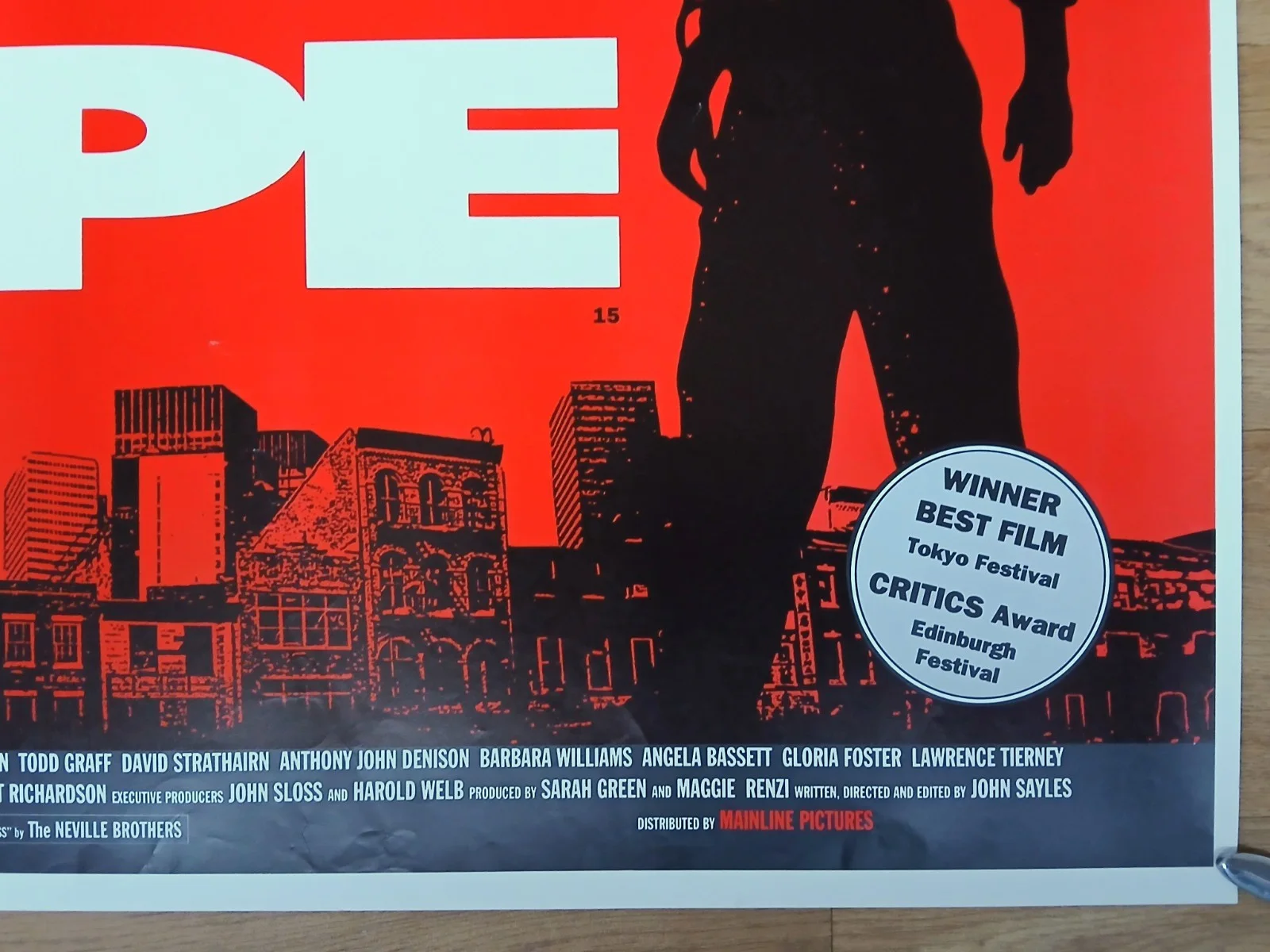 CITY OF HOPE (1991) original rolled UK quad poster -John Sayles, изображение 5