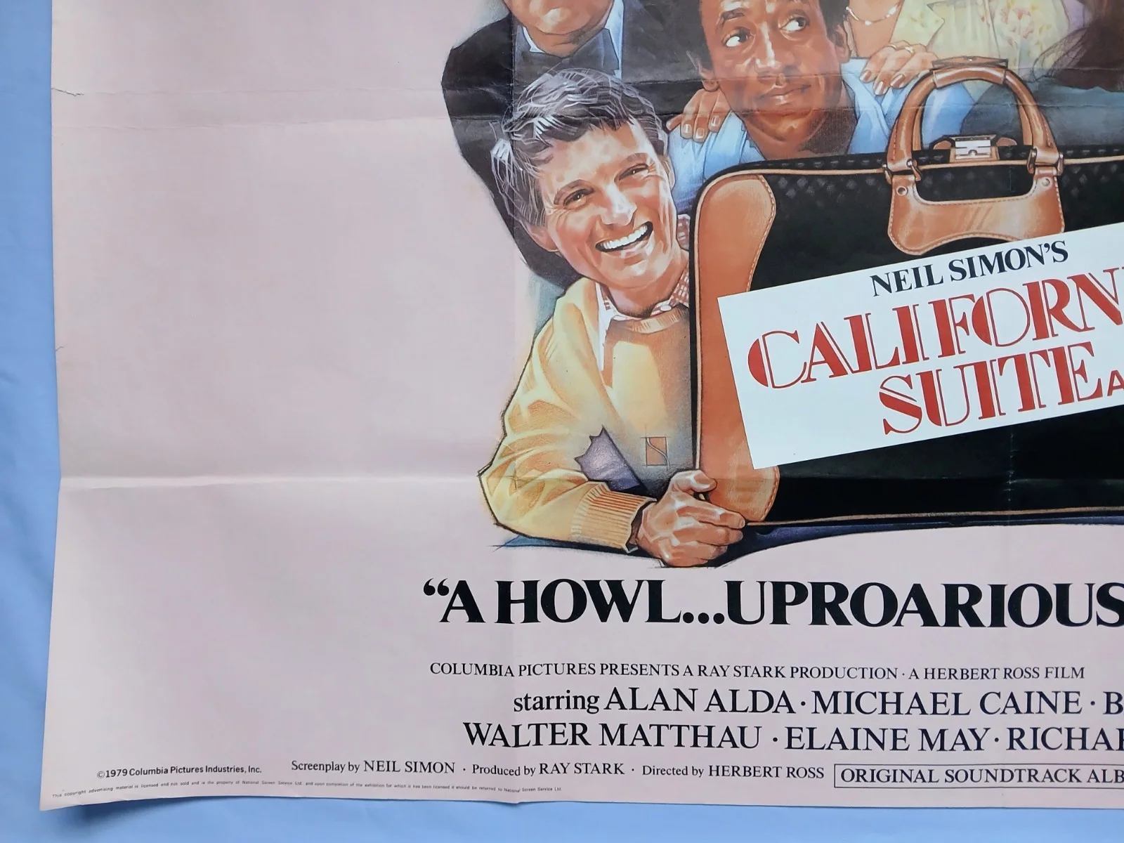 CALIFORNIA SUITE (1978) original UK quad poster - Alda, Caine, Cosby, Fonda, изображение 4