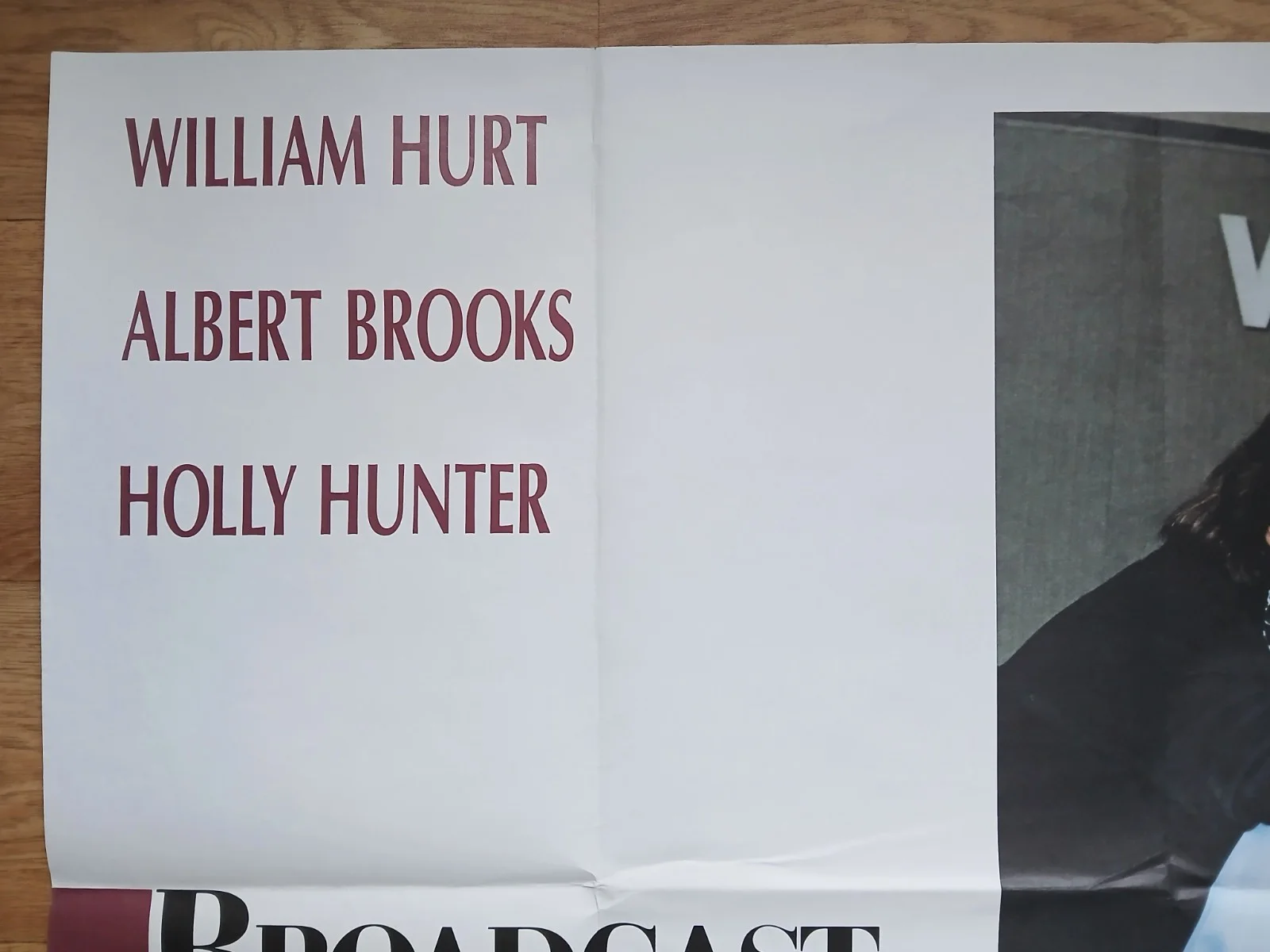 BROADCAST NEWS (1987) original UK quad poster - William Hurt, Holly Hunter, изображение 2