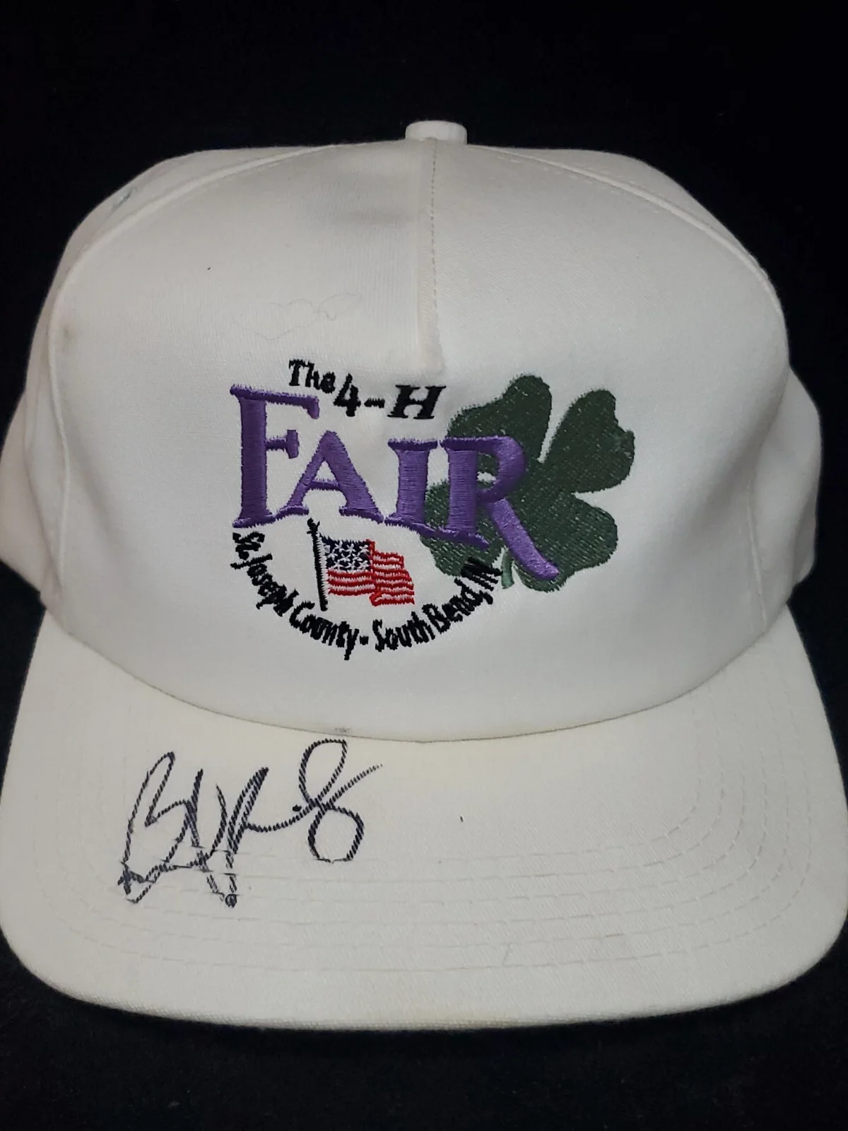 BRAD PAISLEY AUTOGRAPHED CONCERT HAT 2002 South Bend Show with Original Ticket, изображение 3