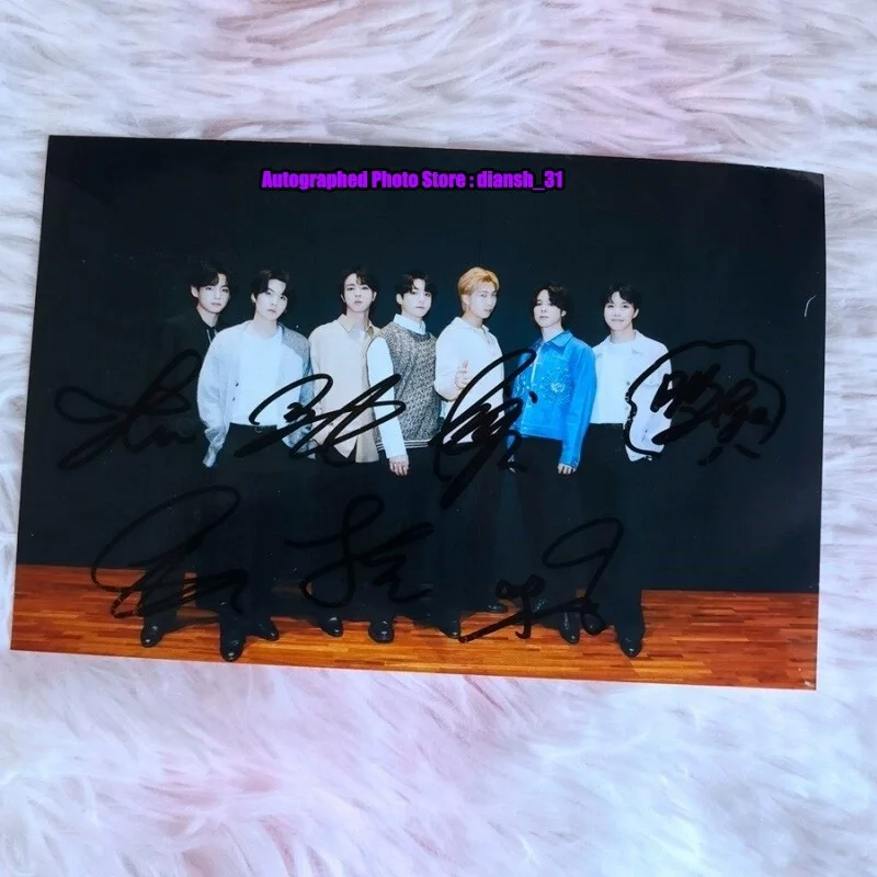 BTS — BTS Autographed Photo 4*6 JUNG KOOK SUGA JIMIN Exclusive Photograph + Tracking