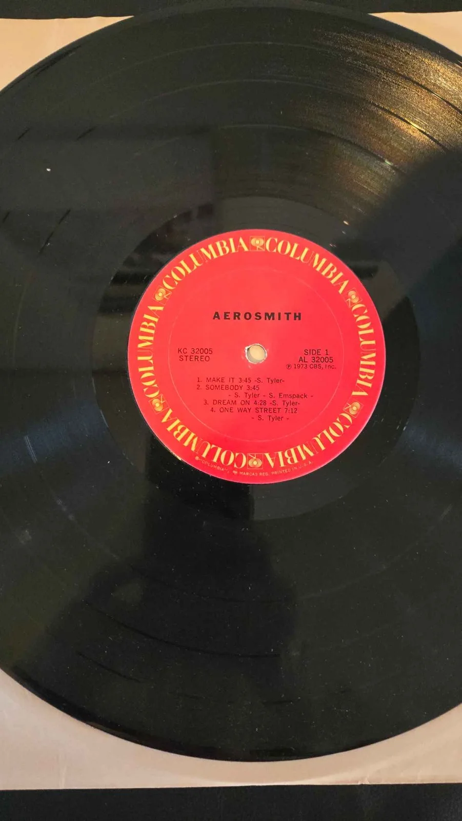 Aerosmith Debut Vinyl LP Columbia 1973 Dream On Mama Kin, изображение 3