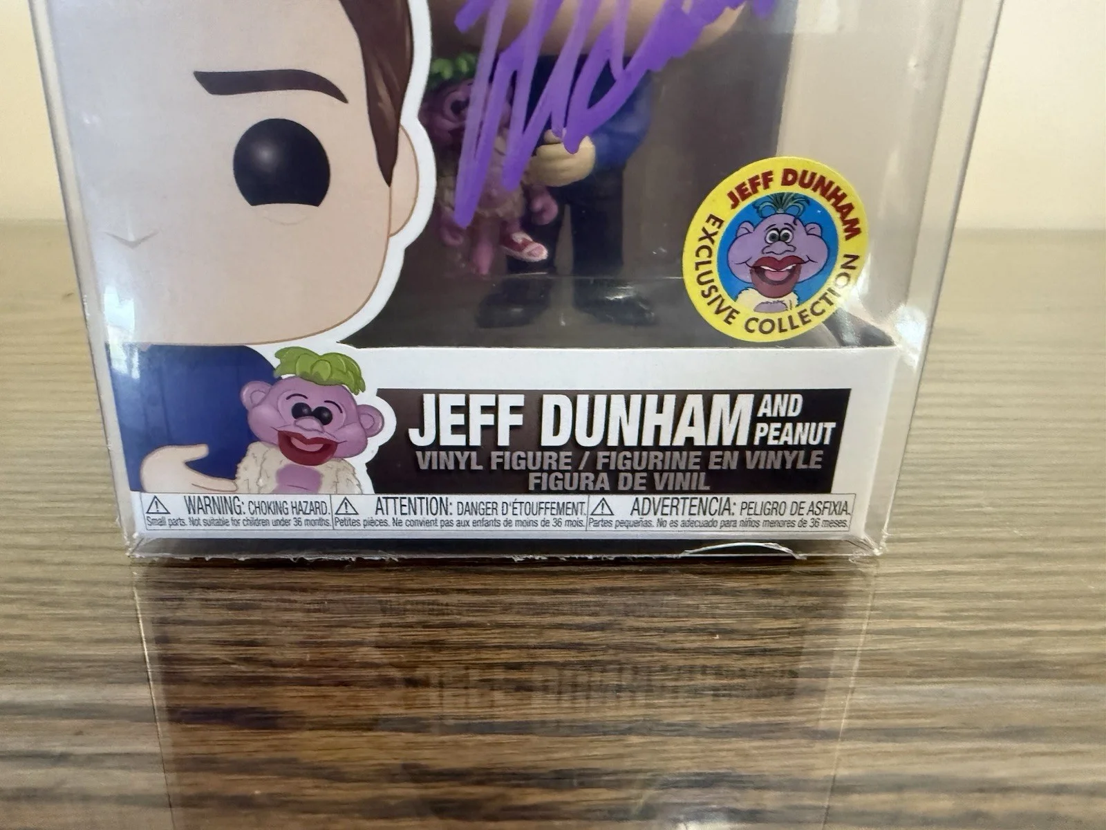 Jeff Dunham — Pop! Comedians #03 - Autographed By Jeff Dunham - Exclusive -Peanut W/Protector, image 4