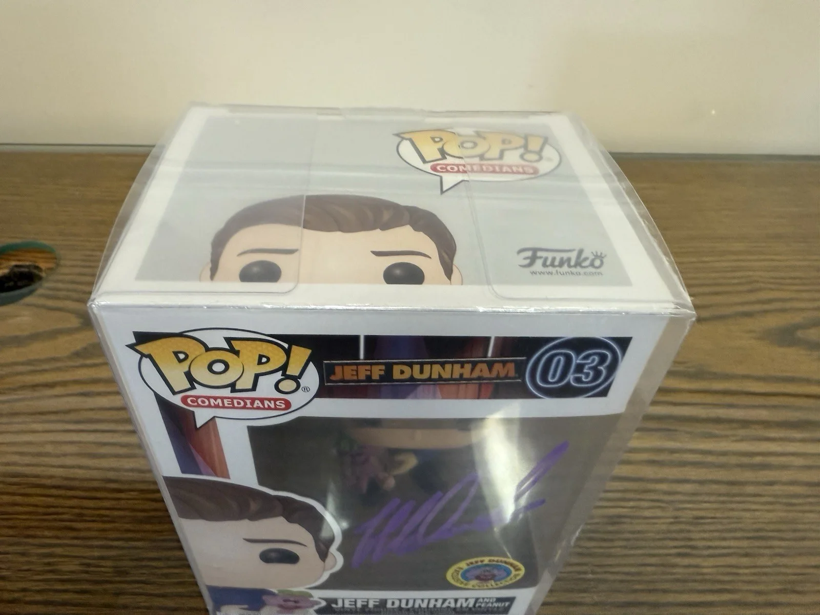 Jeff Dunham — Pop! Comedians #03 - Autographed By Jeff Dunham - Exclusive -Peanut W/Protector, image 5
