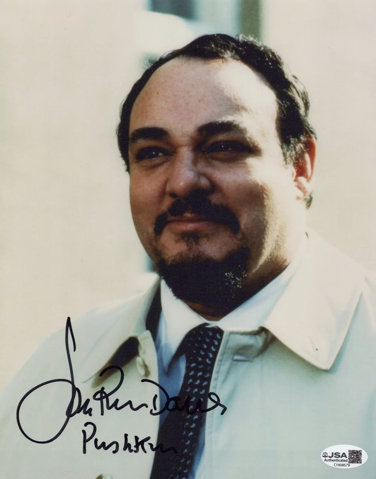 John Rhys-Davies — The Living Daylights- Gen. Pushkin 8x10 photo signed by John Rhys-Davies JSA COA