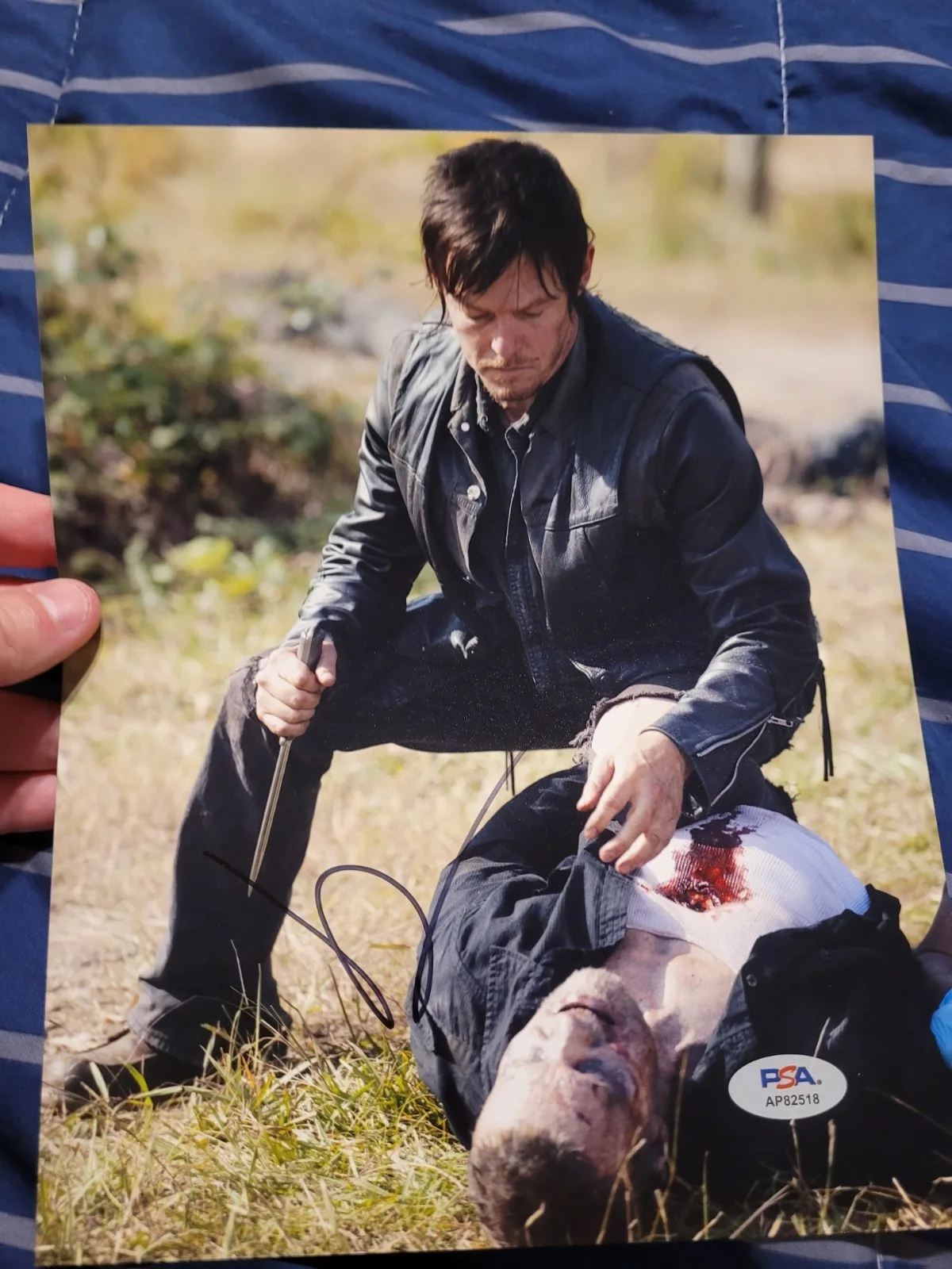 norman reedus — Norman Reedus Walking Dead Signed autograph 8x10 PSA COA Boondock Saints, image 2