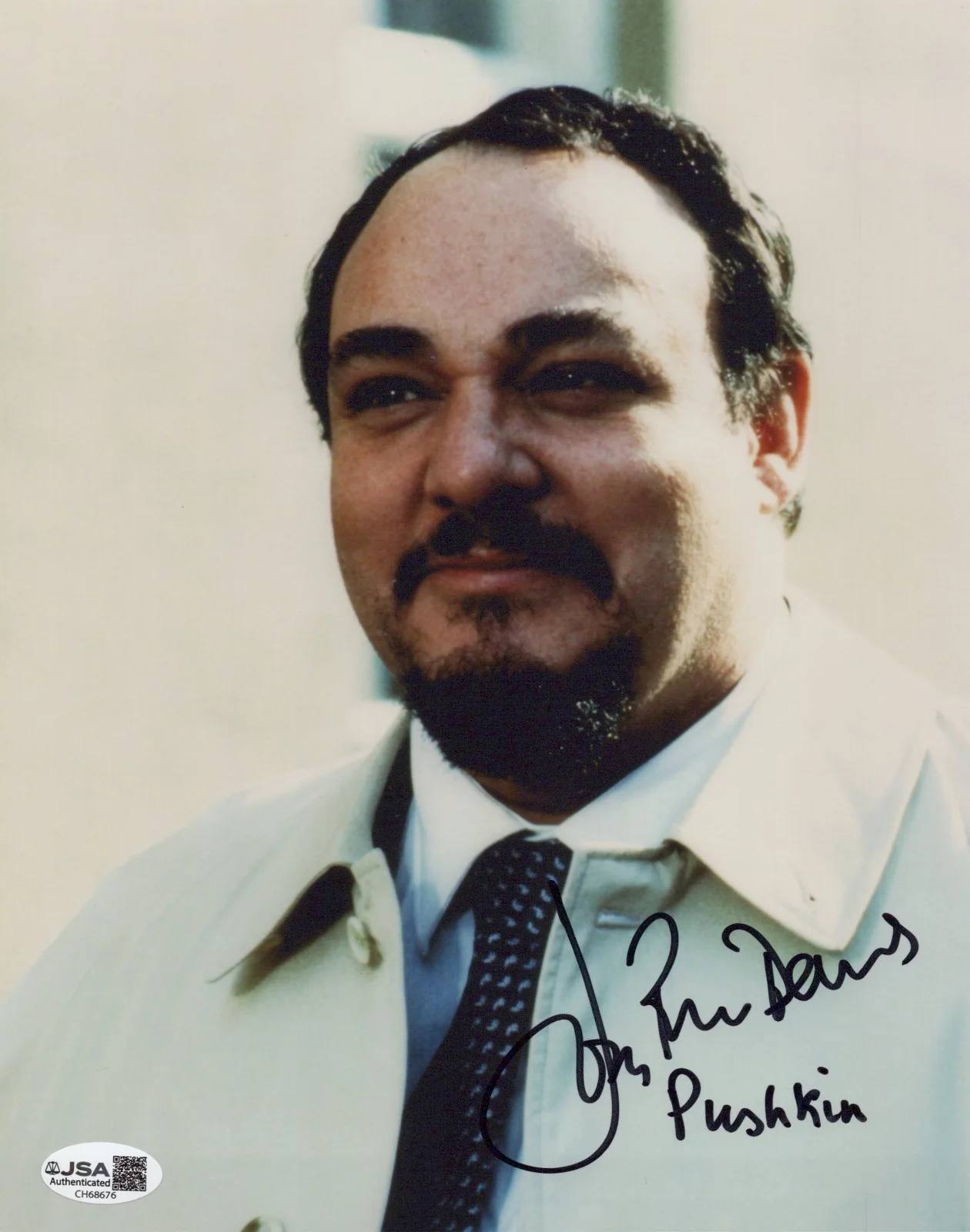 John Rhys-Davies — The Living Daylights- Gen. Pushkin 8x10 photo signed by John Rhys-Davies JSA COA