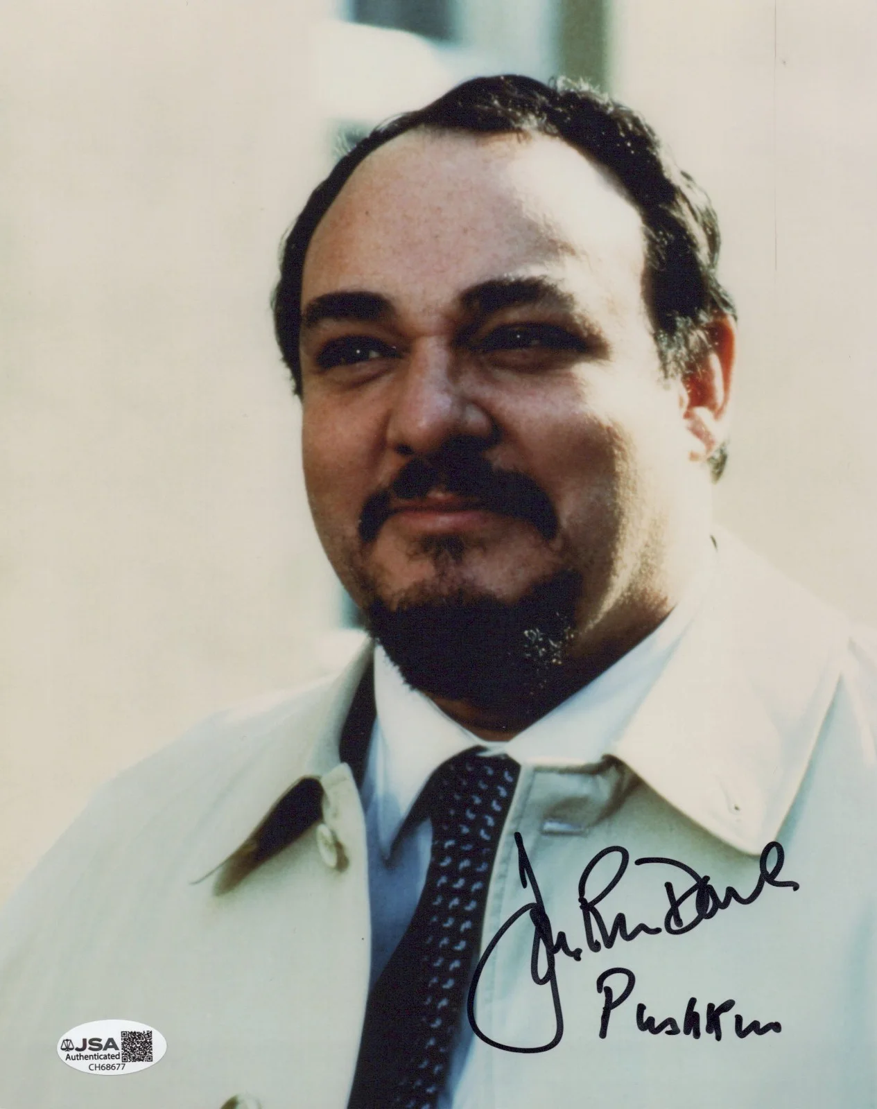 John Rhys-Davies — The Living Daylights- Gen. Pushkin 8x10 photo signed by John Rhys-Davies JSA COA