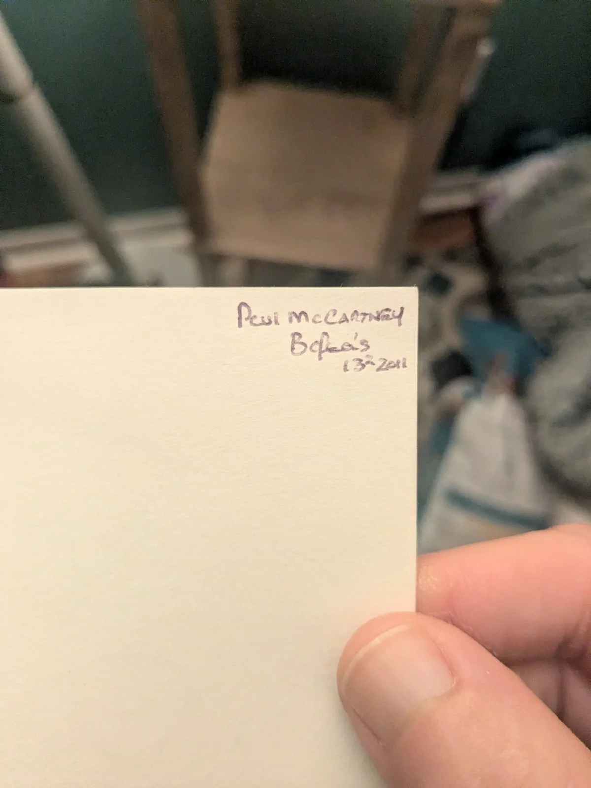 Paul Mccartney Signed Page, image 2