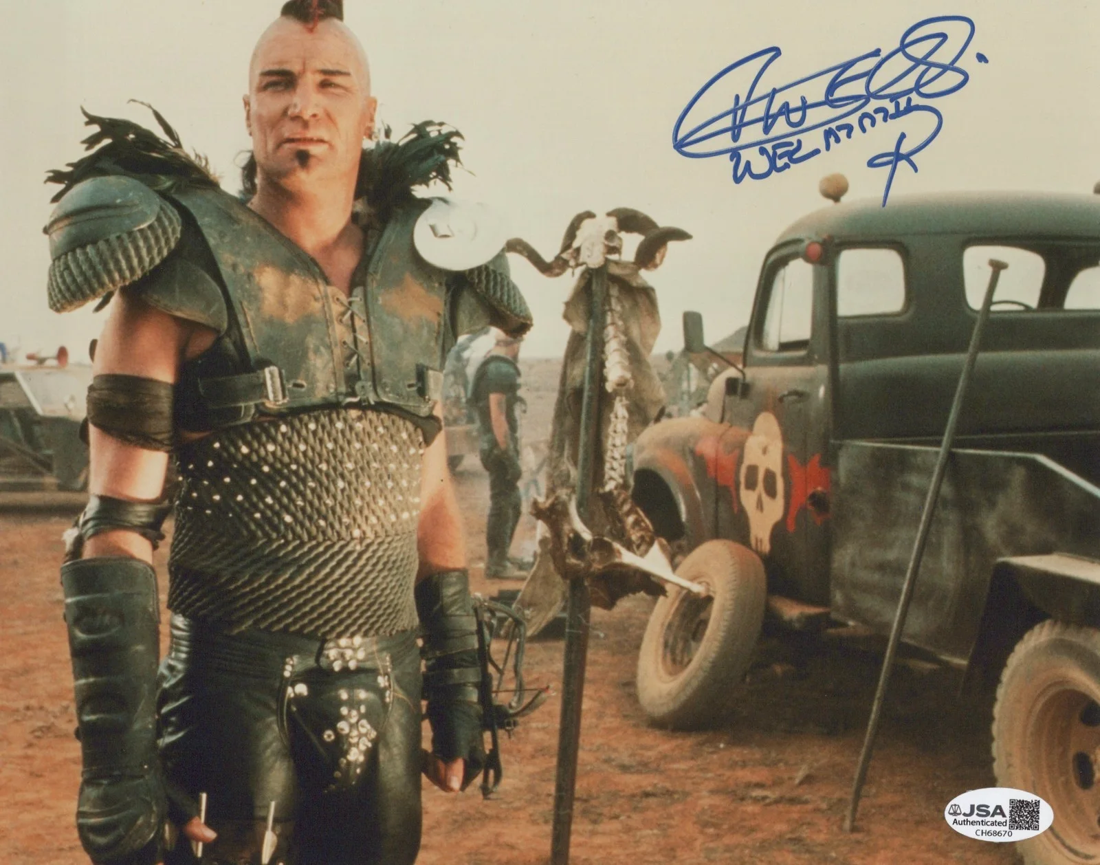 Vernon Wells — Mad Max 2: The Road Warrior- Wez 8x10 photo signed by Vernon Wells JSA COA