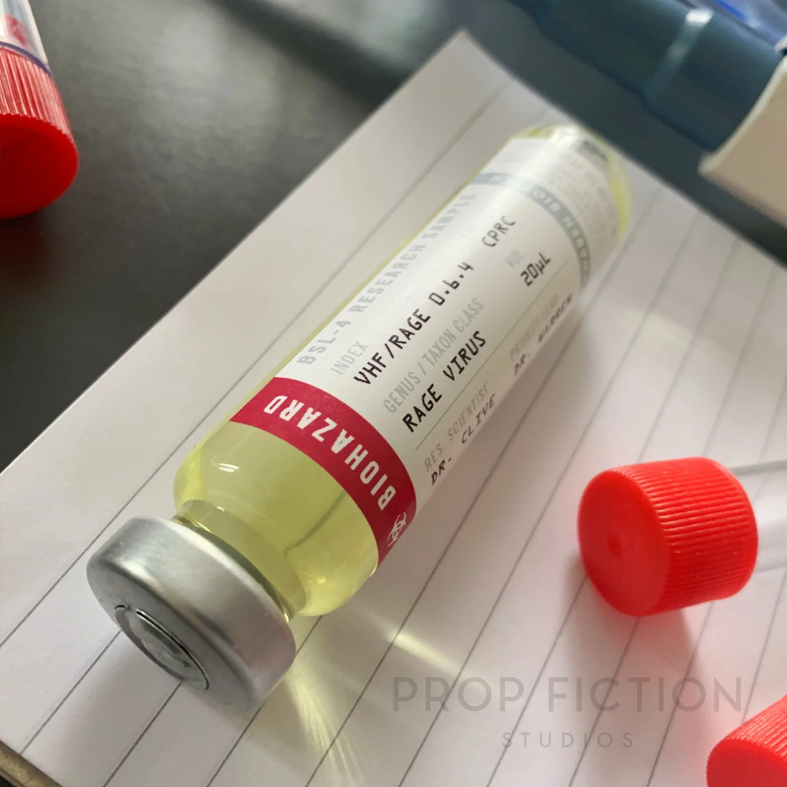 28 Days Later - Prop Rage Laboratory Research Sample / Sealed 20ml Display Vial, image 2