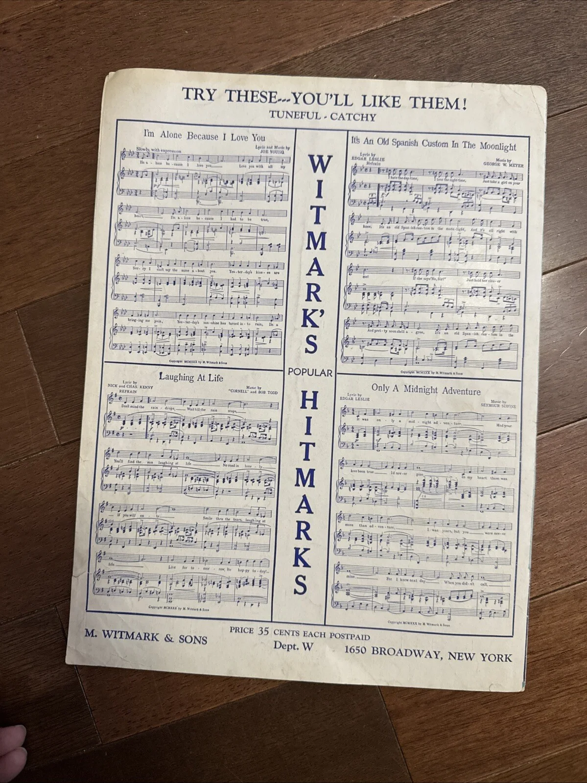 Belle Baker — Jewish Actress, Singer Belle Baker Inscribed/Signed Song Sheet, изображение 4
