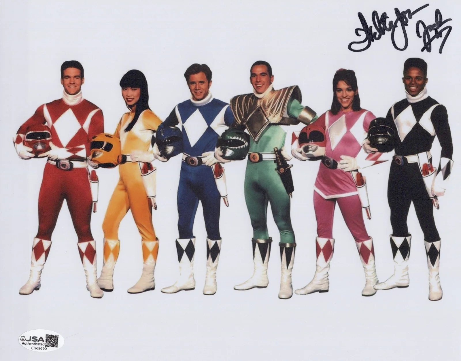 Walter Jones — Power Rangers- Black Ranger 8x10 photo signed by Walter Jones JSA COA