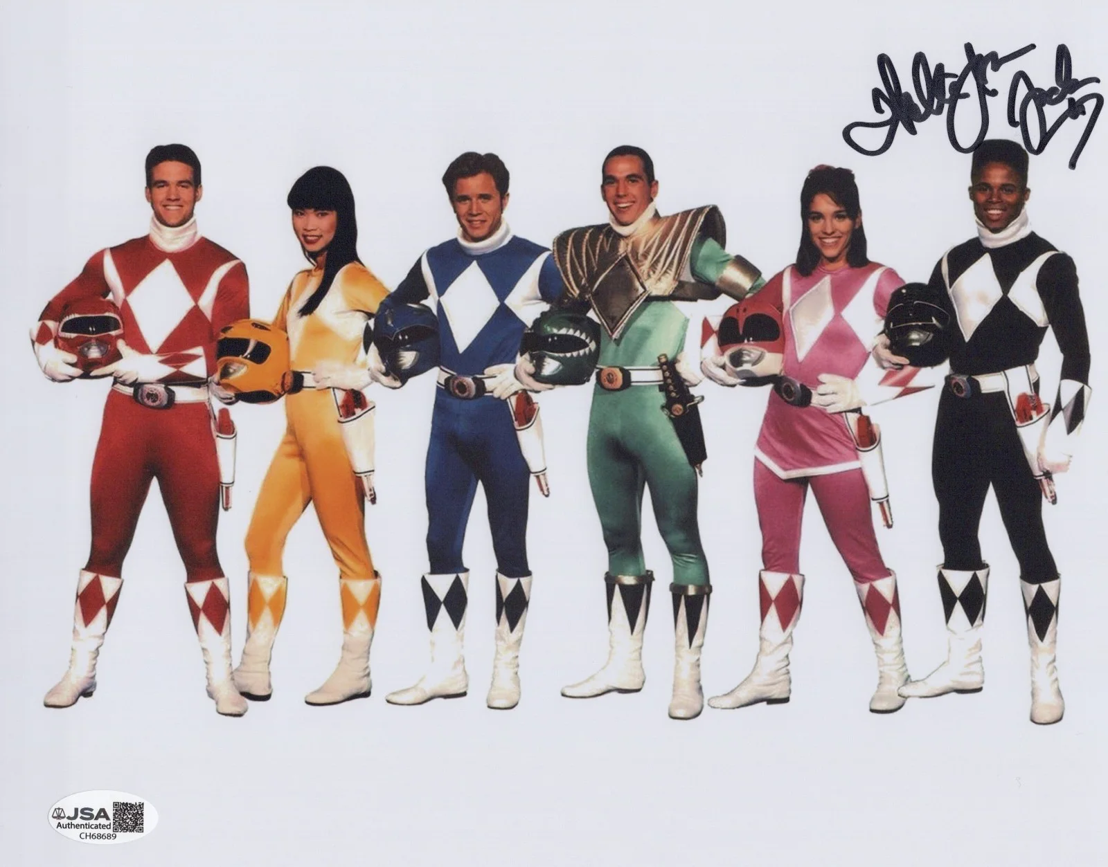 Walter Jones — Power Rangers- Black Ranger 8x10 photo signed by Walter Jones JSA COA