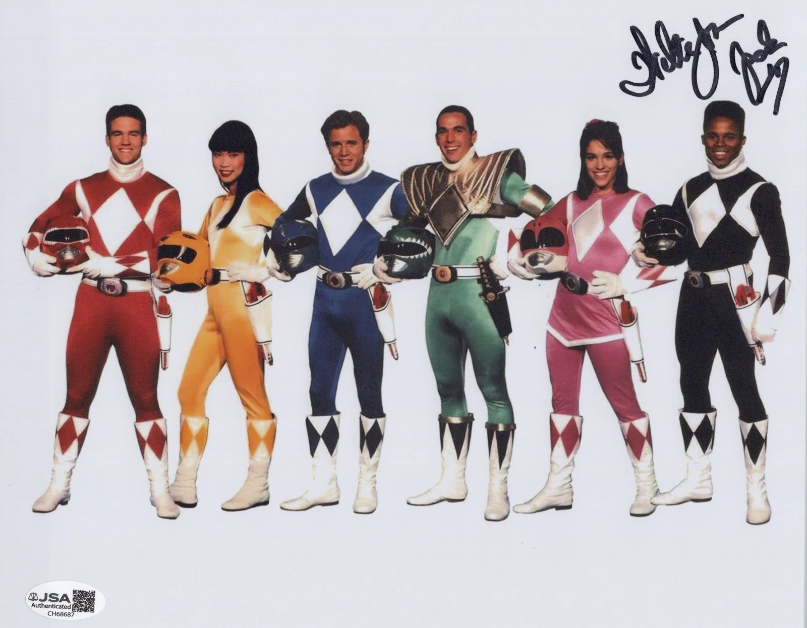 Walter Jones — Power Rangers- Black Ranger 8x10 photo signed by Walter Jones JSA COA