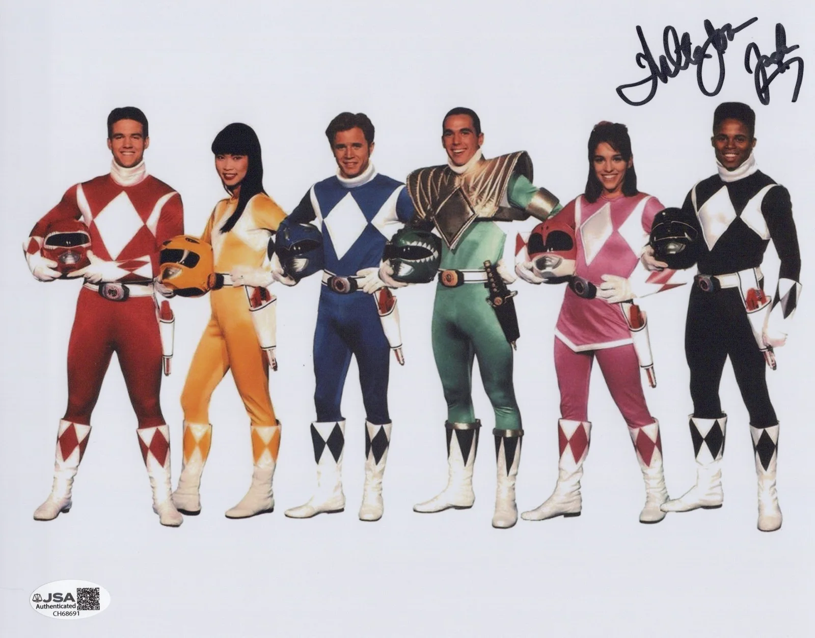 Walter Jones — Power Rangers- Black Ranger 8x10 photo signed by Walter Jones JSA COA