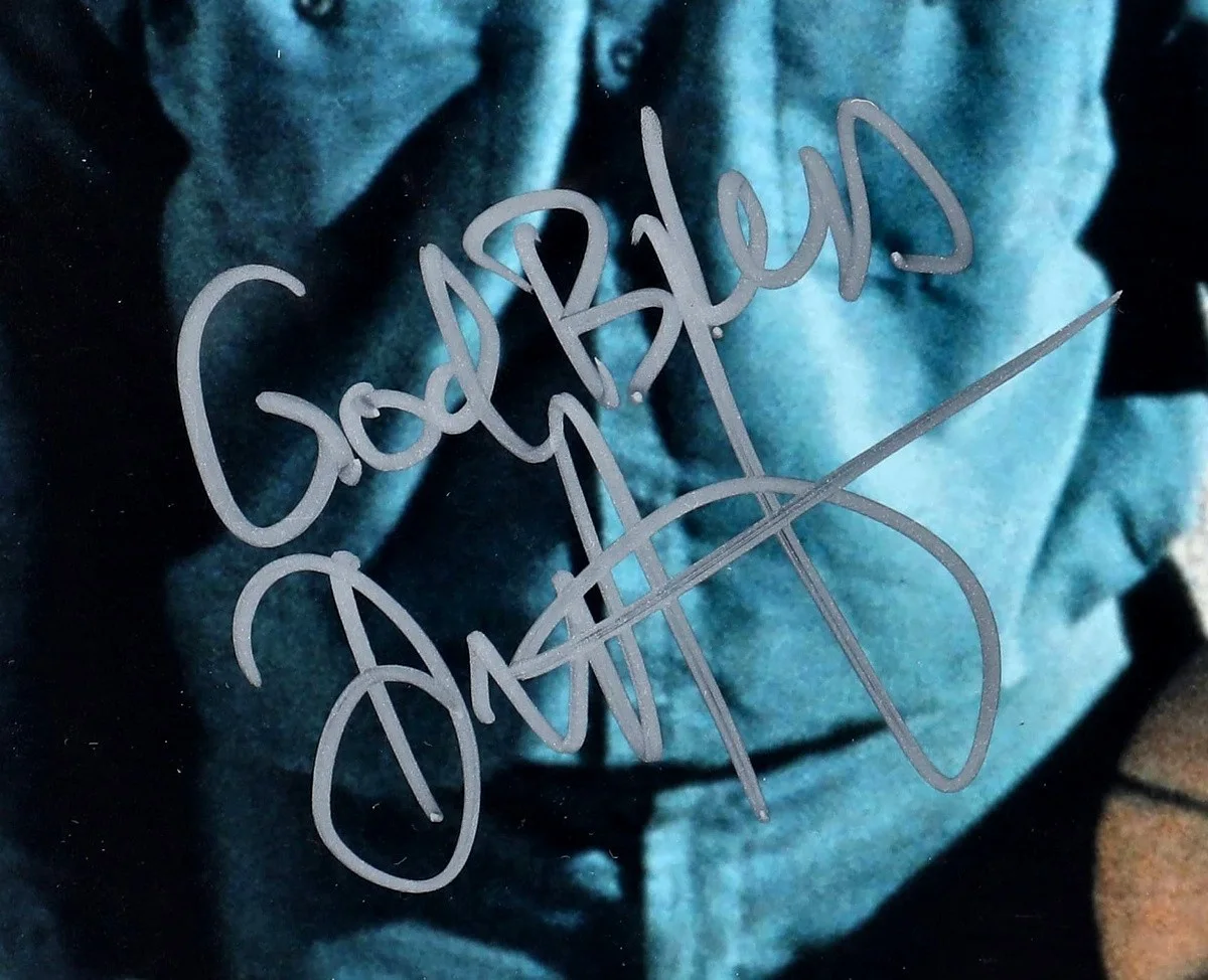 Denzel Washington — Denzel Washington Signed 11x14 Photo Inscribed "God Bless" (Beckett + PSA LOA), image 2