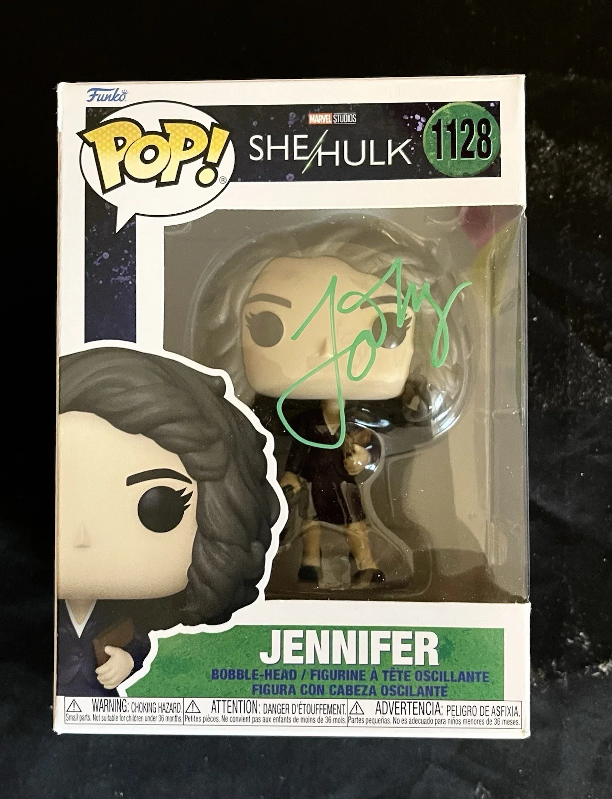 Tatiana Maslany — Tatiana Maslany She-Hulk Jennifer Funko Pop #1128 SIGNED L JSA COA